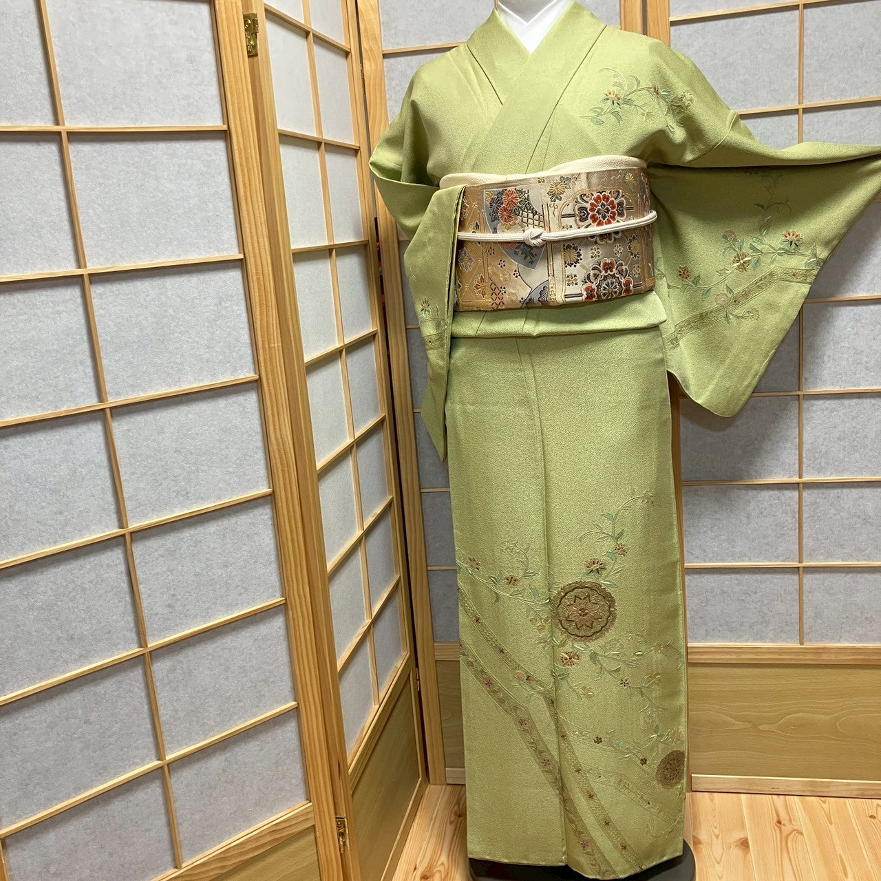 8200# Japanese Kimono Vintage Womens Silk Fabric Robe Kimono only sold