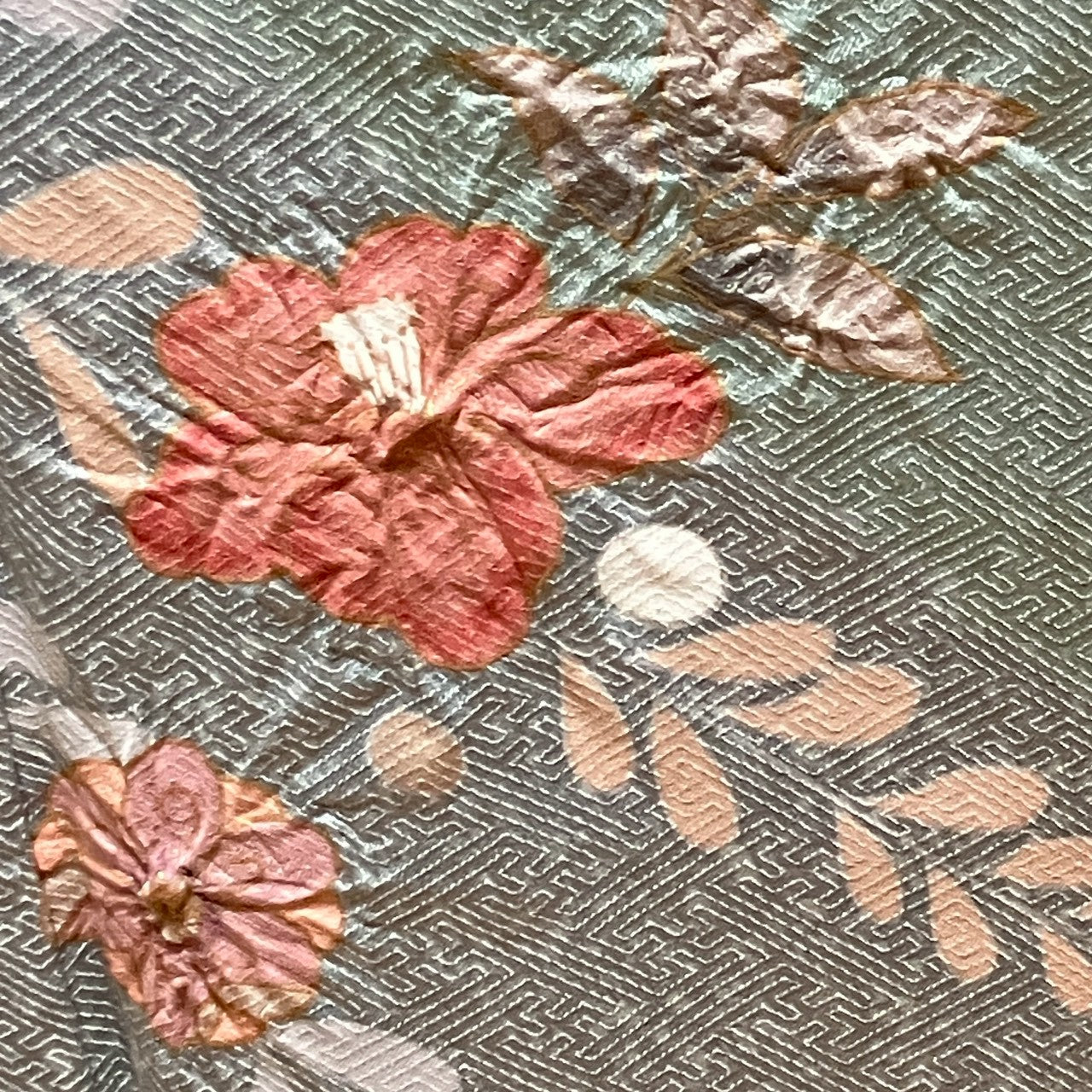 8452# Japanese Kimono Vintage Womens Silk Fabric Robe Kimono only sold Shibori