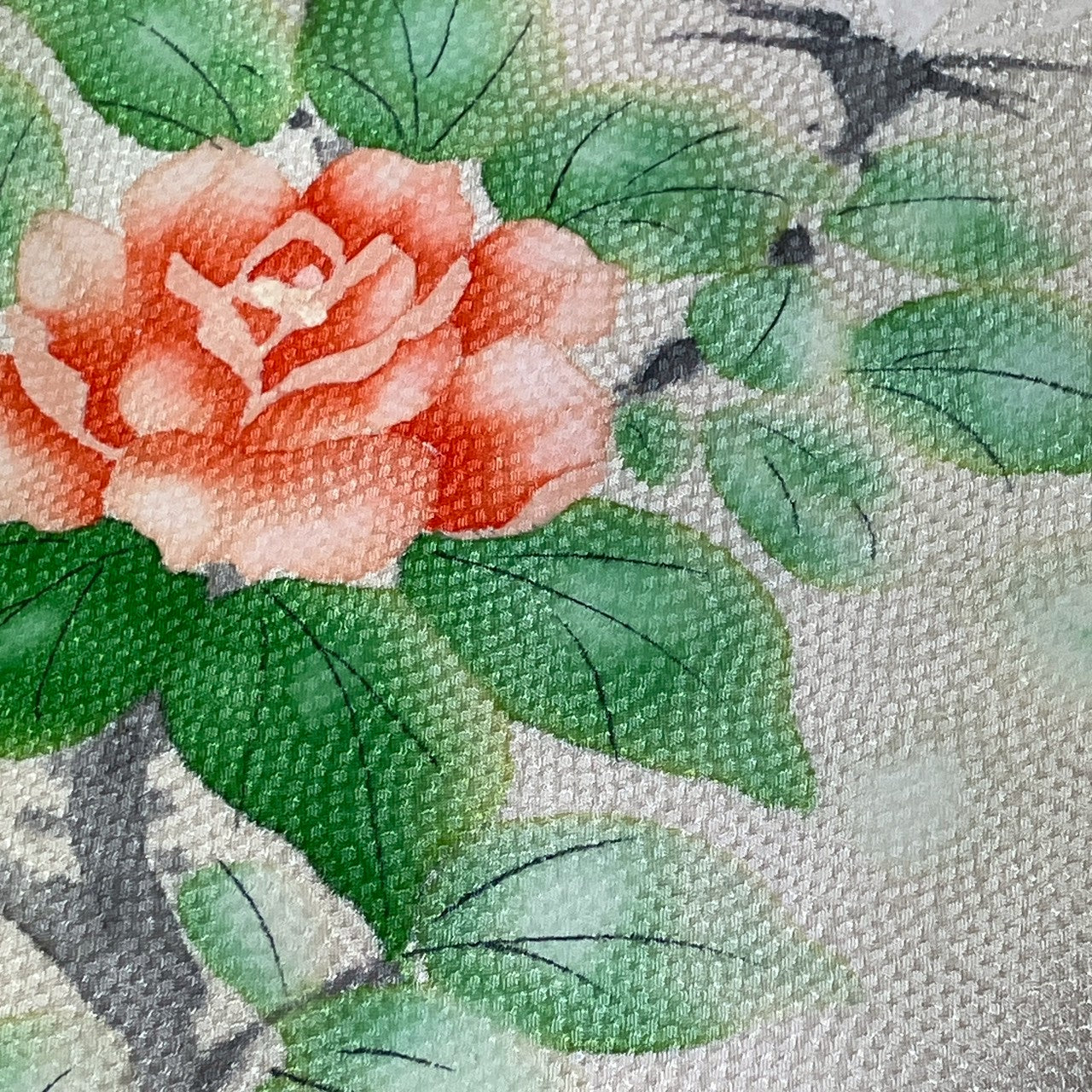 8454# Japanese Kimono Vintage Womens Silk Fabric Robe Kimono only sold