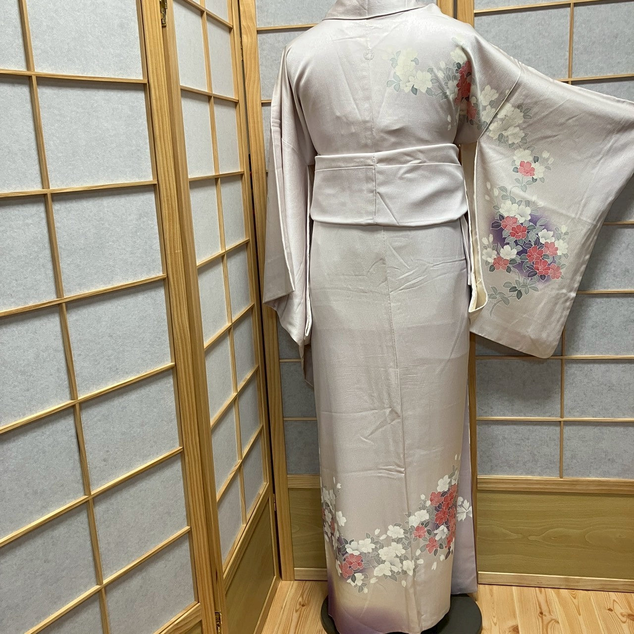8455# Japanese Kimono Vintage Womens Silk Fabric Robe Kimono only sold