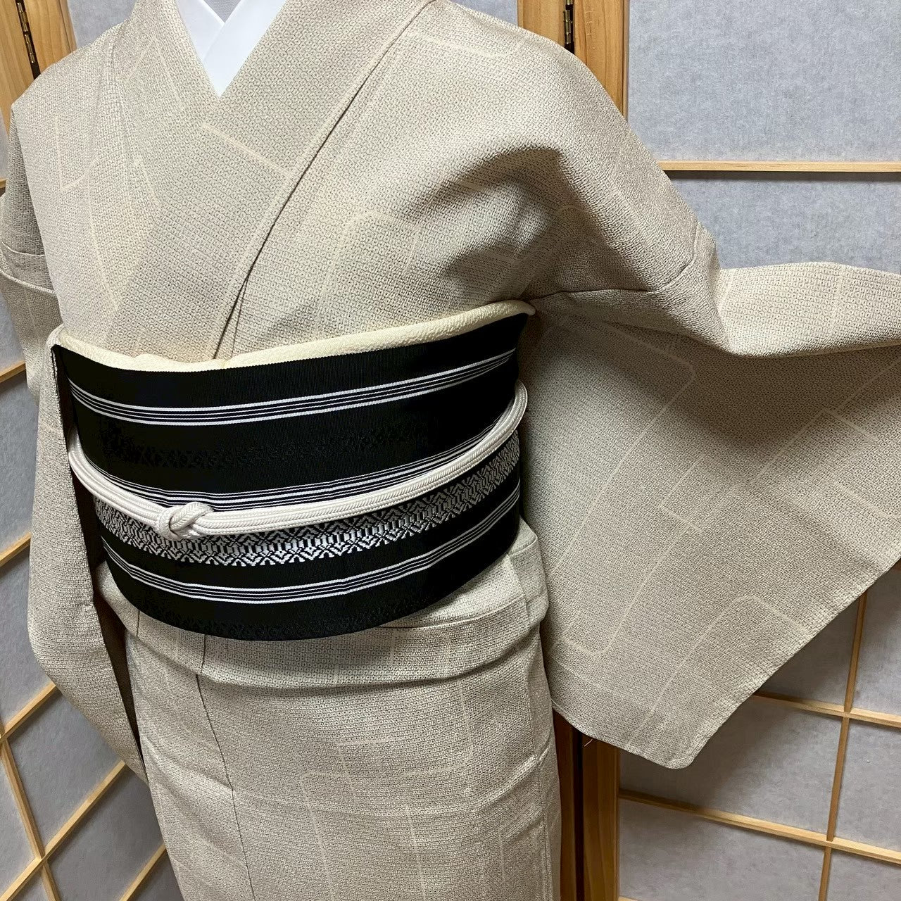 8488# Japanese Kimono only sold Vintage Womens Silk Fabric Robe Unlined kimono