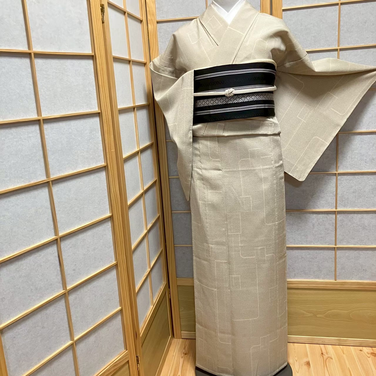 8488# Japanese Kimono only sold Vintage Womens Silk Fabric Robe Unlined kimono