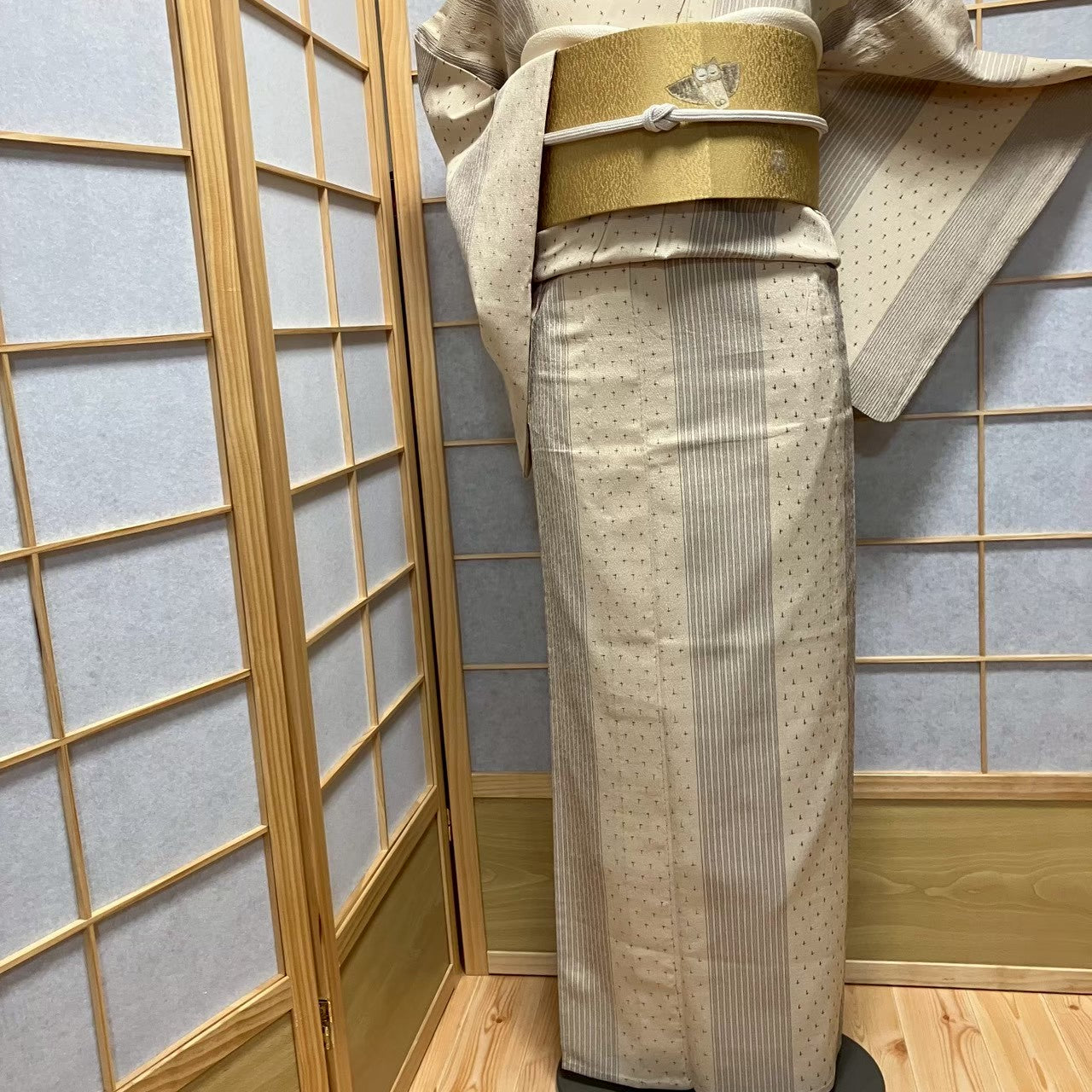 8741# Japanese Kimono only sold Vintage Womens Silk Fabric Robe Unlined kimono