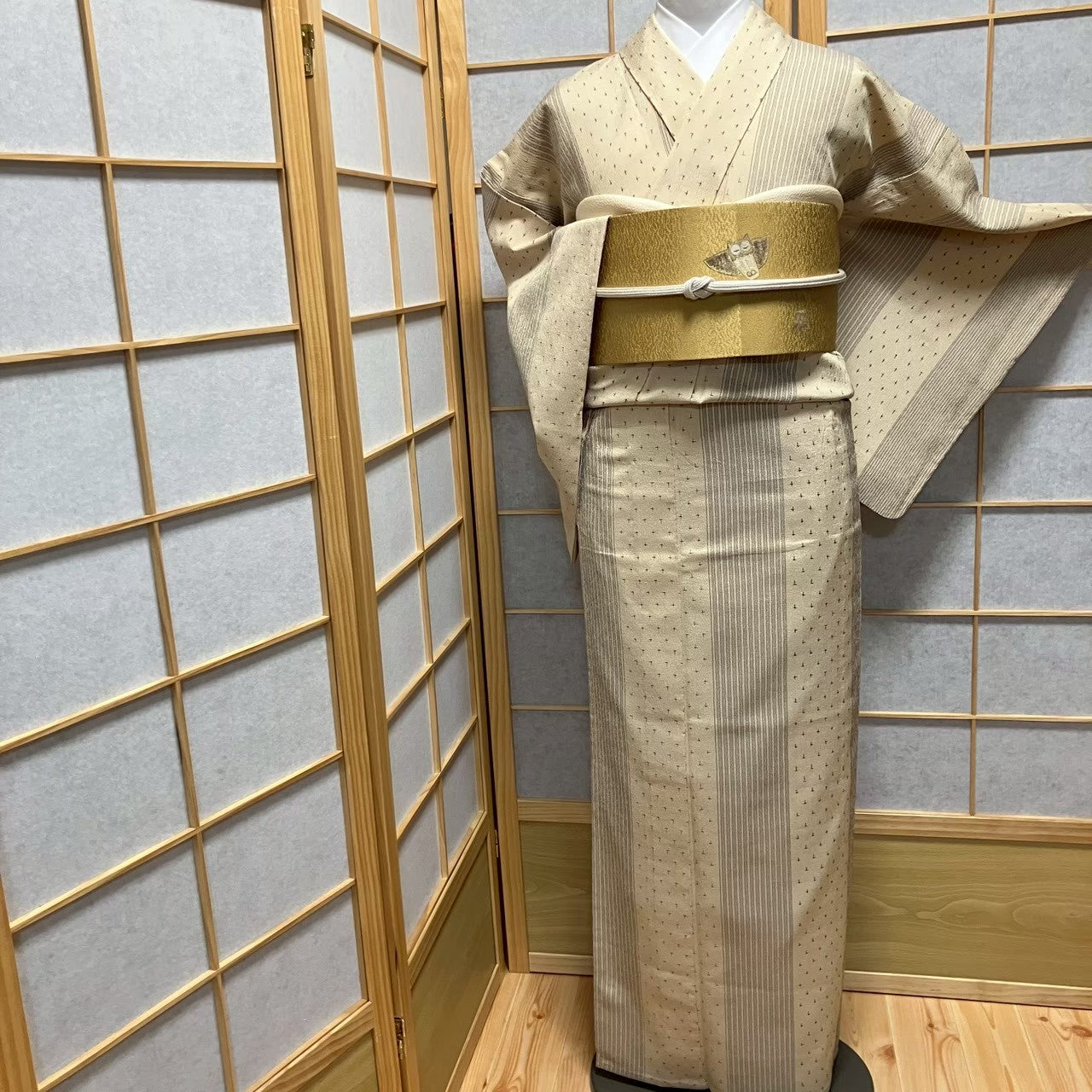 8741# Japanese Kimono only sold Vintage Womens Silk Fabric Robe Unlined kimono