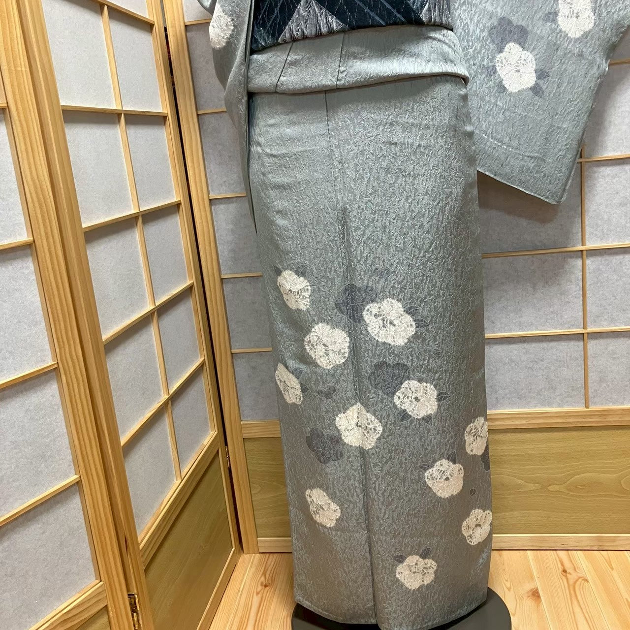 8743# Japanese Kimono only sold Vintage Womens Silk Fabric Robe Unlined kimono
