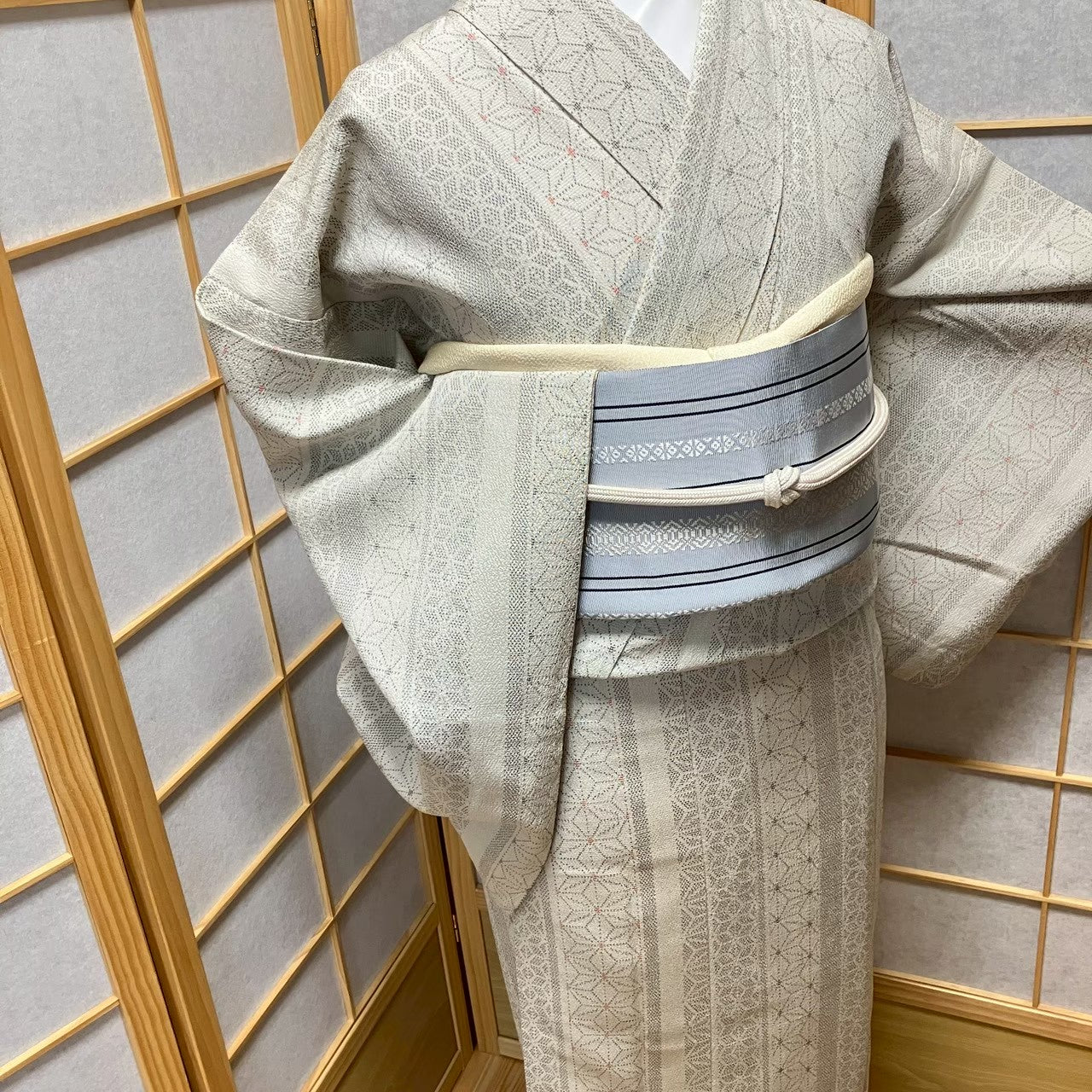 8745# Japanese Kimono only sold Vintage Womens Silk Fabric Robe Unlined kimono