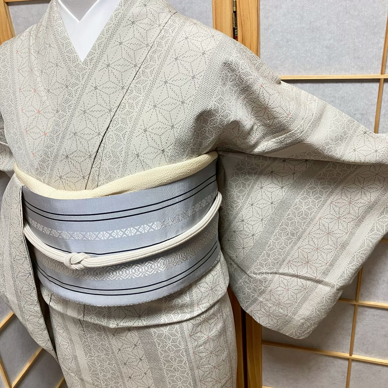 8745# Japanese Kimono only sold Vintage Womens Silk Fabric Robe Unlined kimono