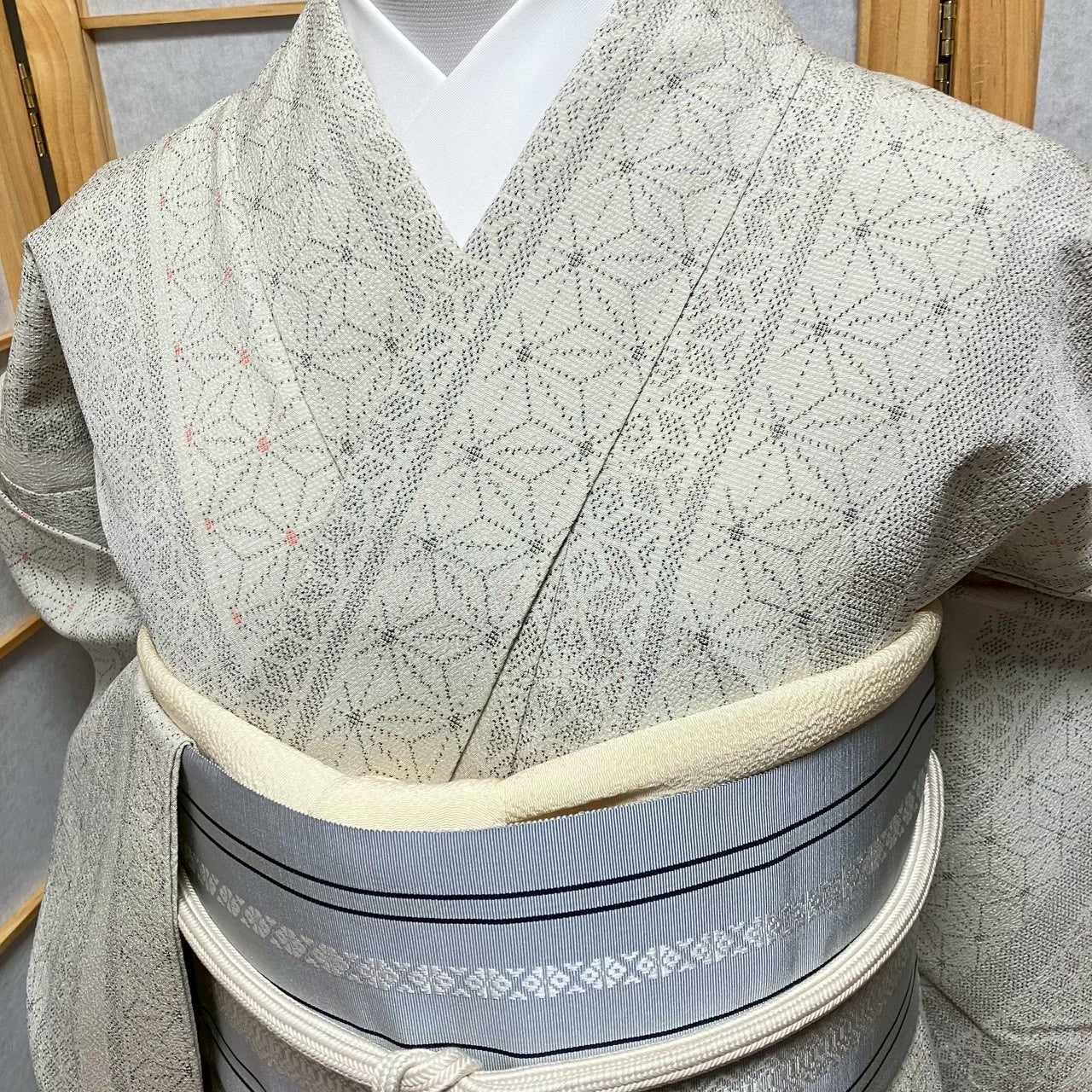 8745# Japanese Kimono only sold Vintage Womens Silk Fabric Robe Unlined kimono