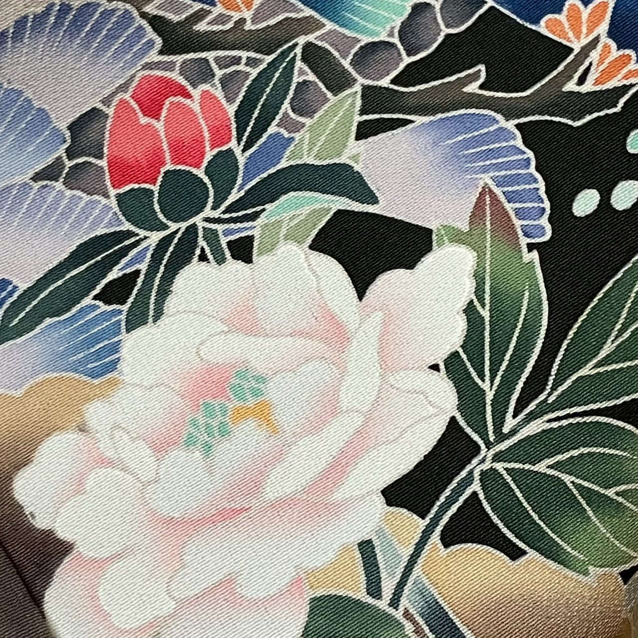 8462# Japanese Tomesode Kimono Vintage Womens Silk Fabric Robe Kimono only sold