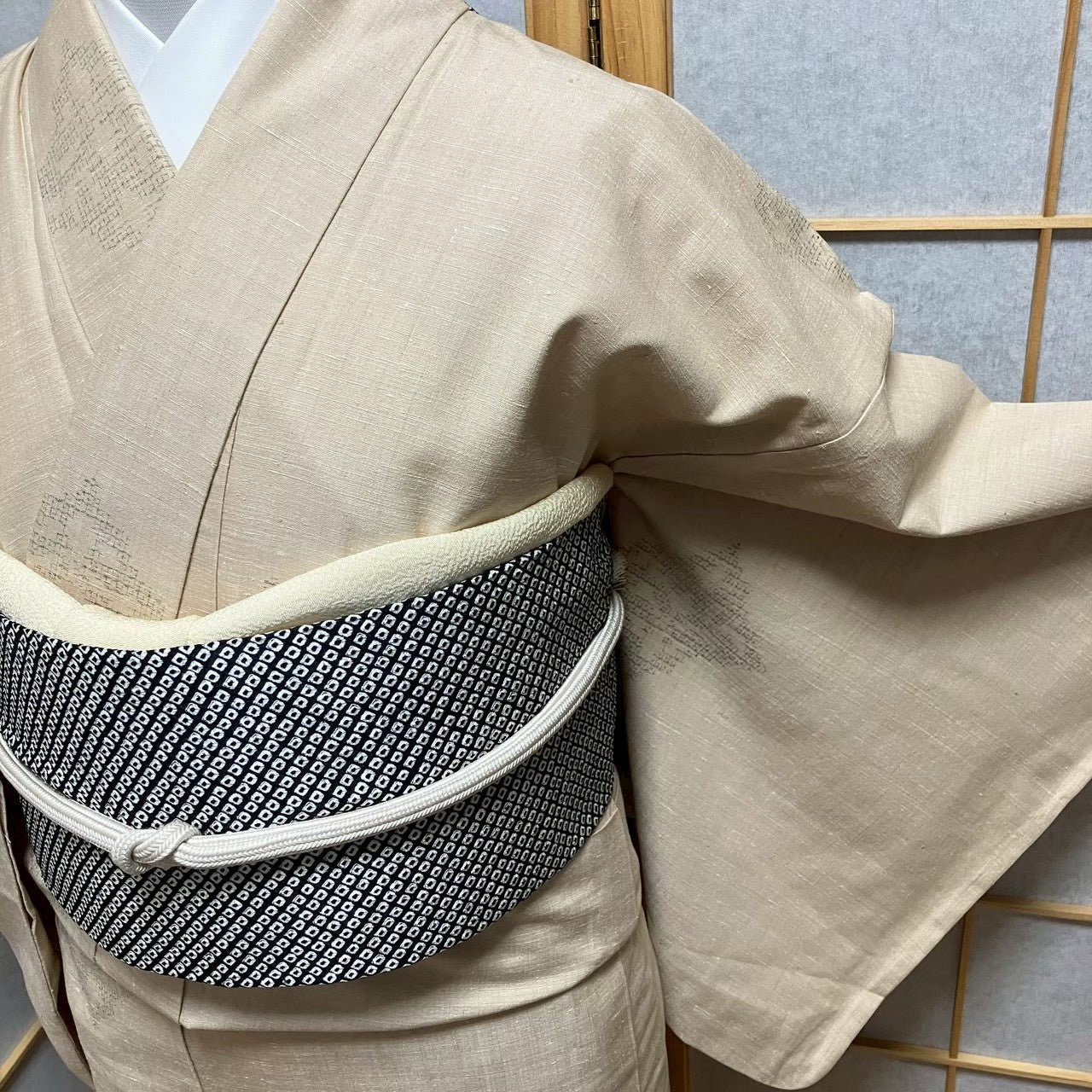 8747# Japanese Kimono only sold Vintage Womens Silk Fabric Robe Unlined kimono