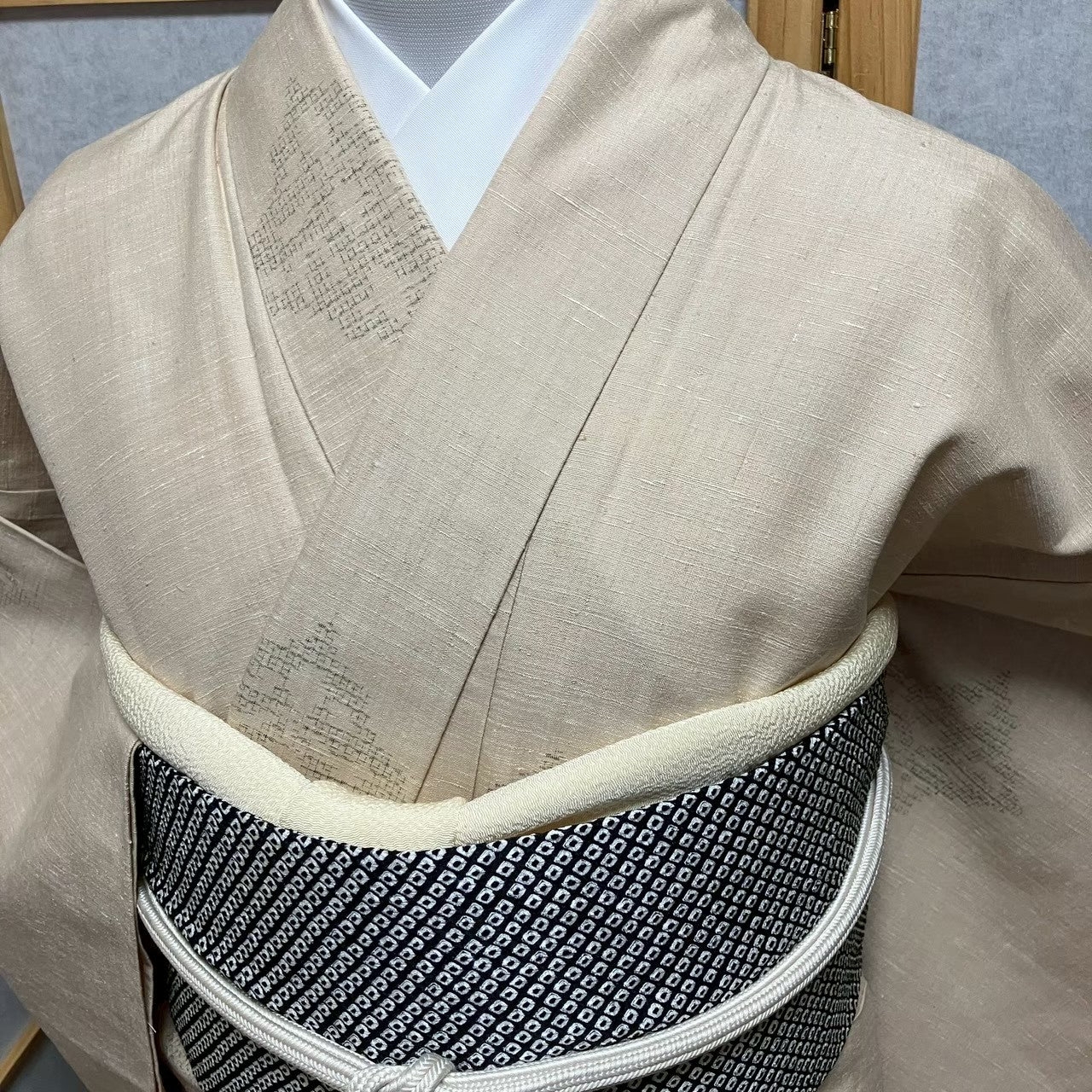 8747# Japanese Kimono only sold Vintage Womens Silk Fabric Robe Unlined kimono