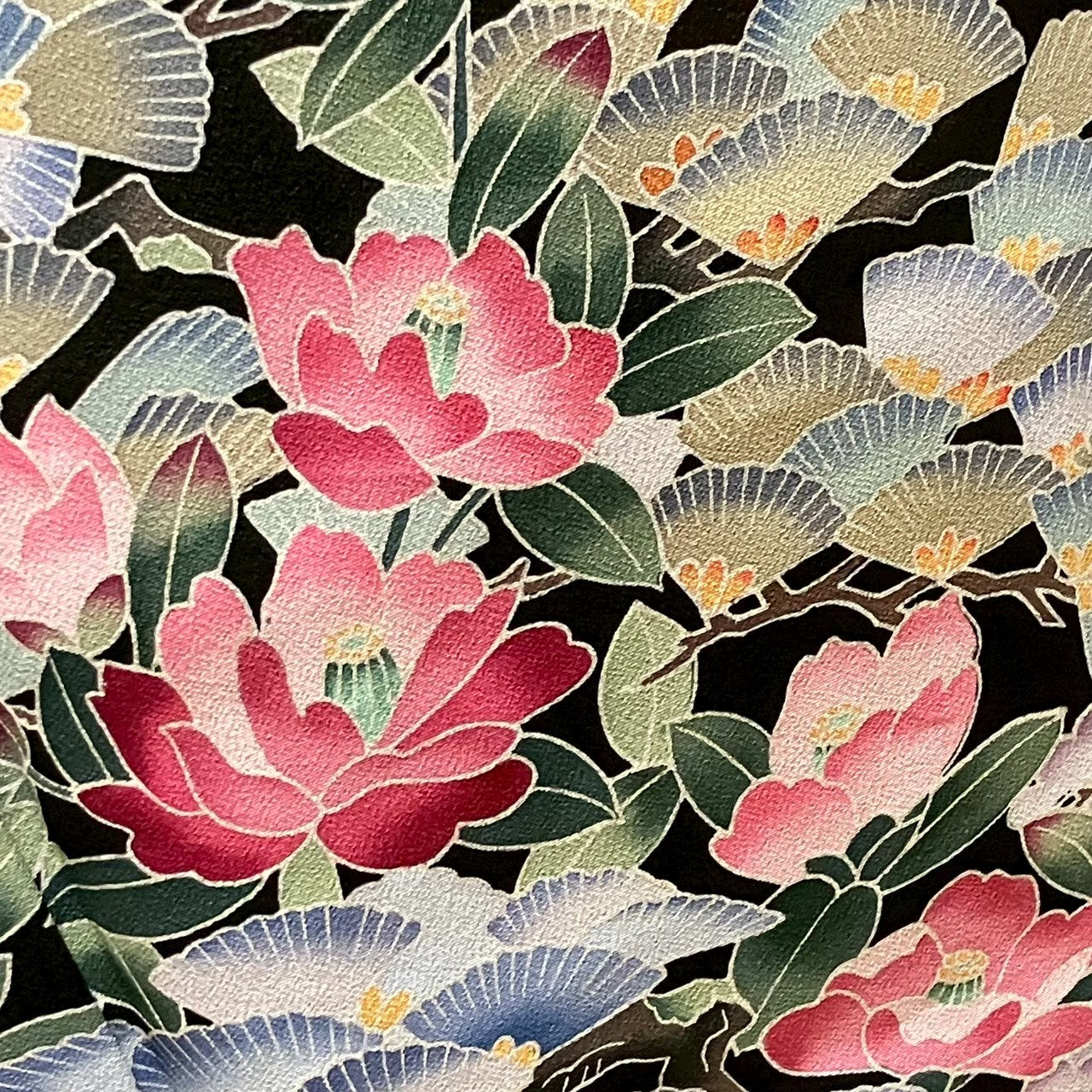 8462# Japanese Tomesode Kimono Vintage Womens Silk Fabric Robe Kimono only sold
