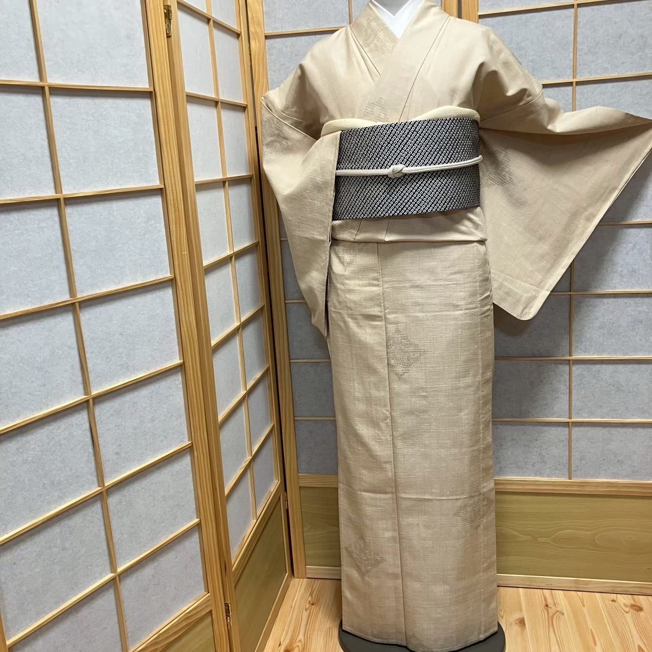 8747# Japanese Kimono only sold Vintage Womens Silk Fabric Robe Unlined kimono