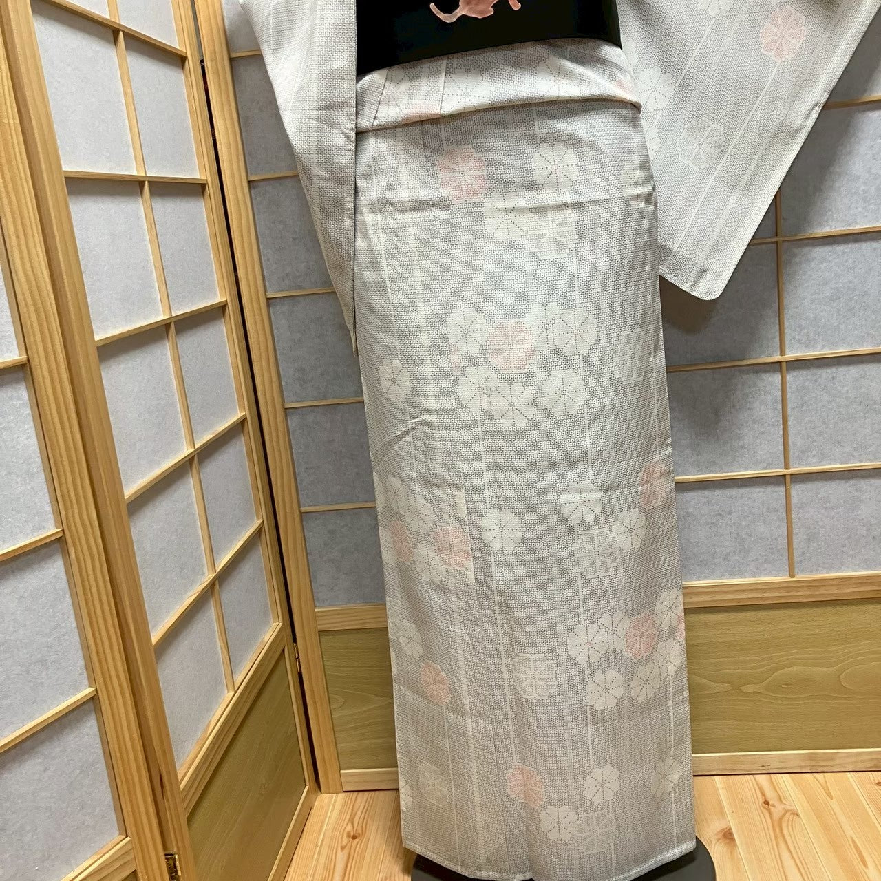 8748# Japanese Kimono only sold Vintage Womens Silk Fabric Robe Unlined kimono