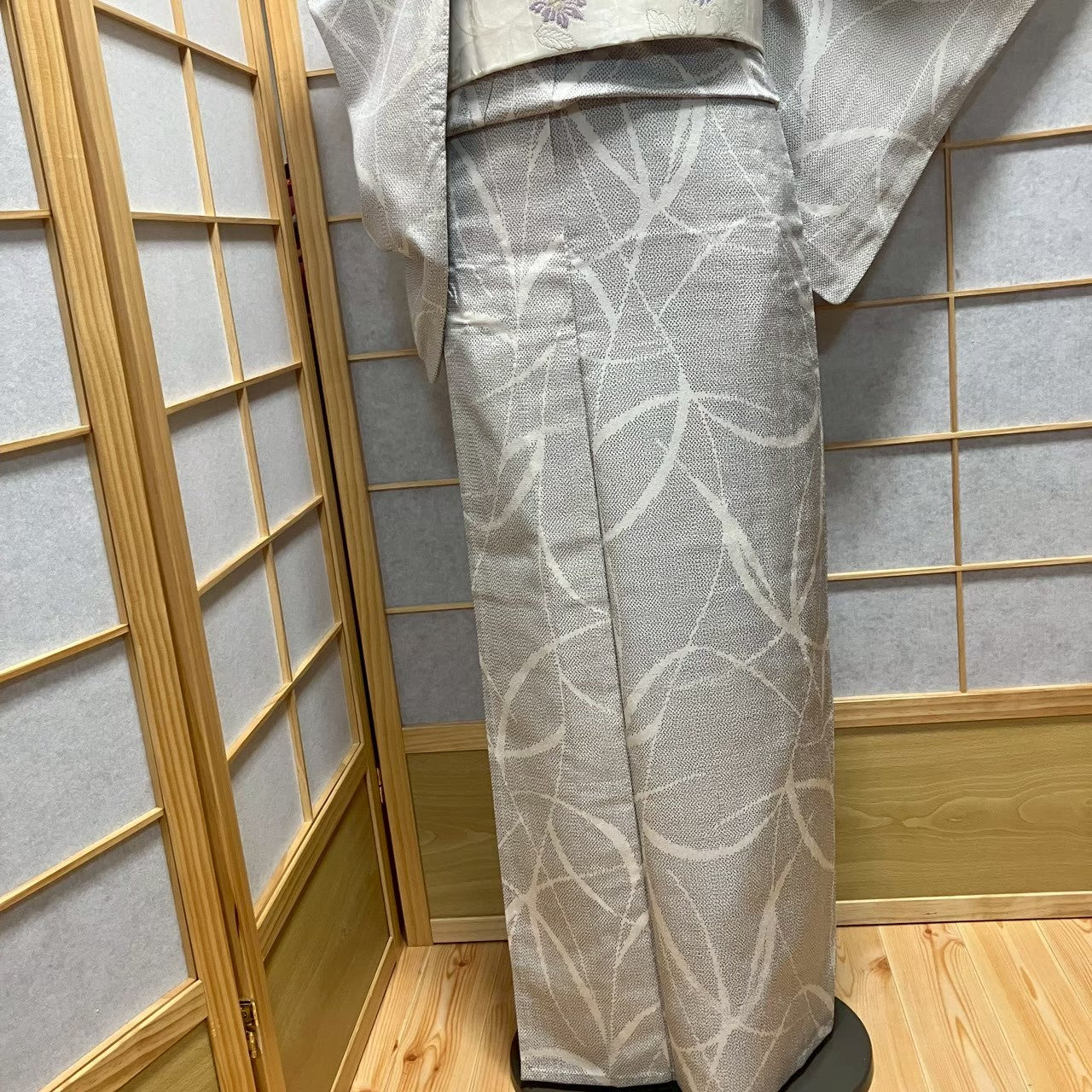 8483# Japanese Kimono only sold Vintage Womens Silk Fabric Robe Unlined kimono