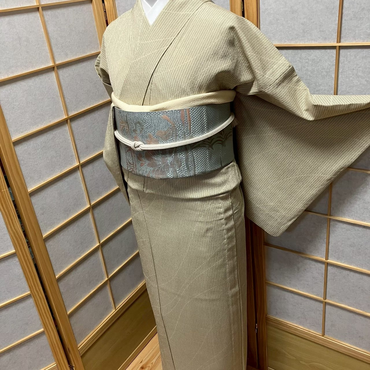 8484# Japanese Kimono only sold Vintage Womens Silk Fabric Robe Unlined kimono