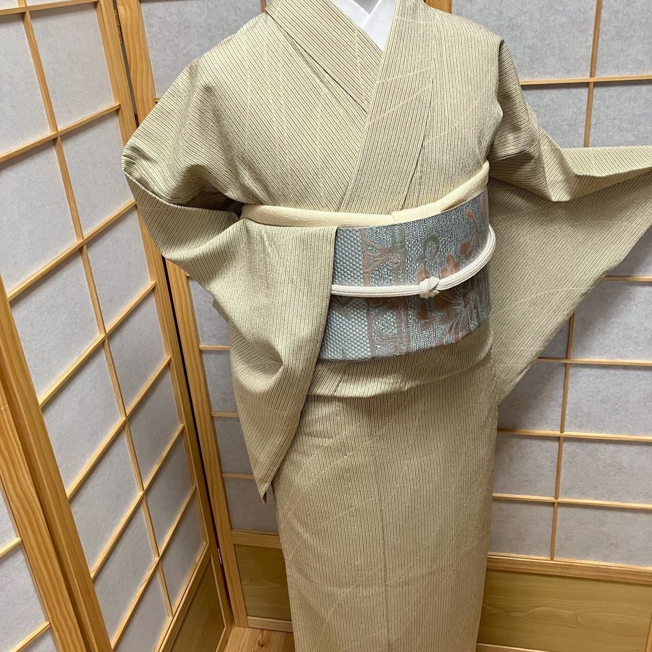8484# Japanese Kimono only sold Vintage Womens Silk Fabric Robe Unlined kimono