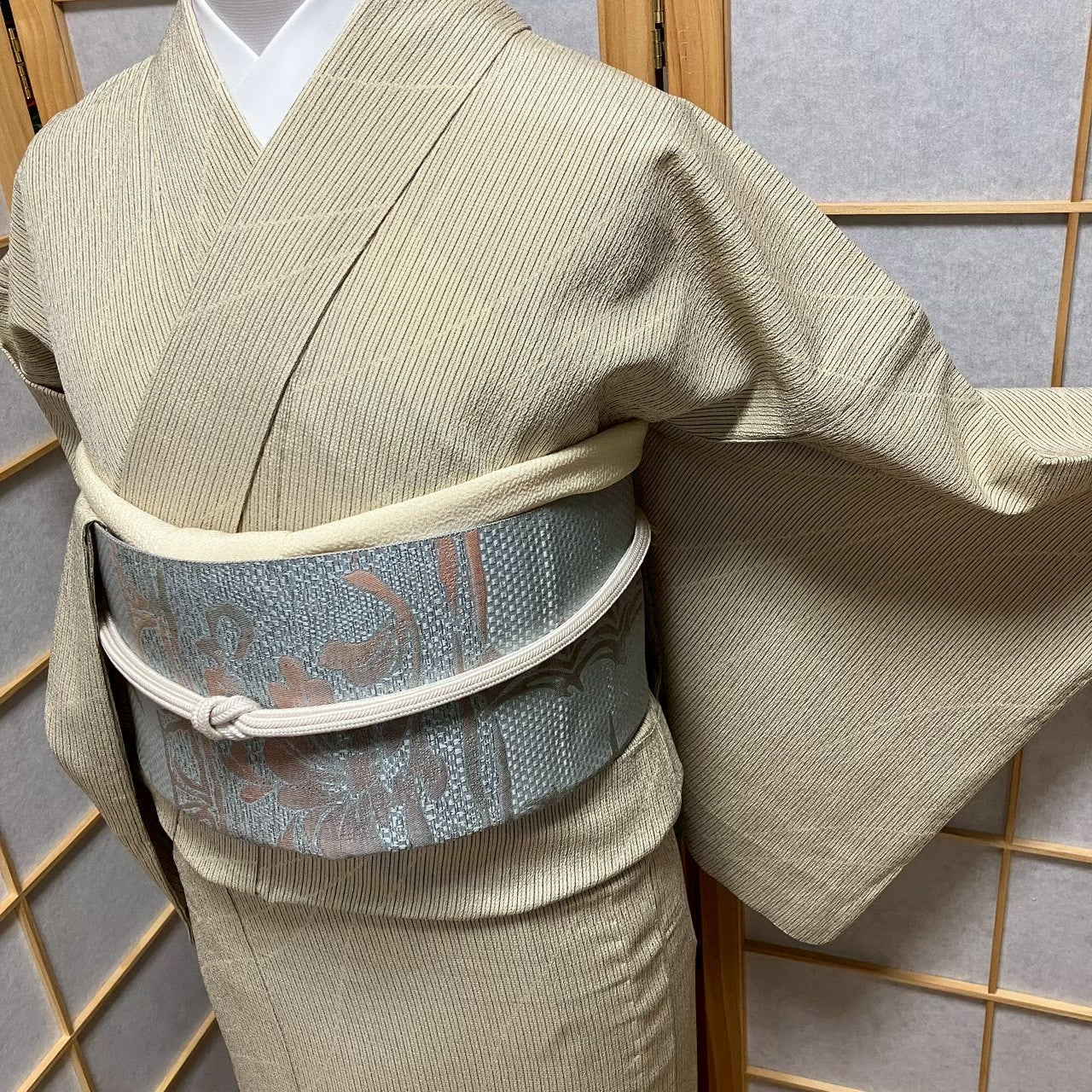 8484# Japanese Kimono only sold Vintage Womens Silk Fabric Robe Unlined kimono
