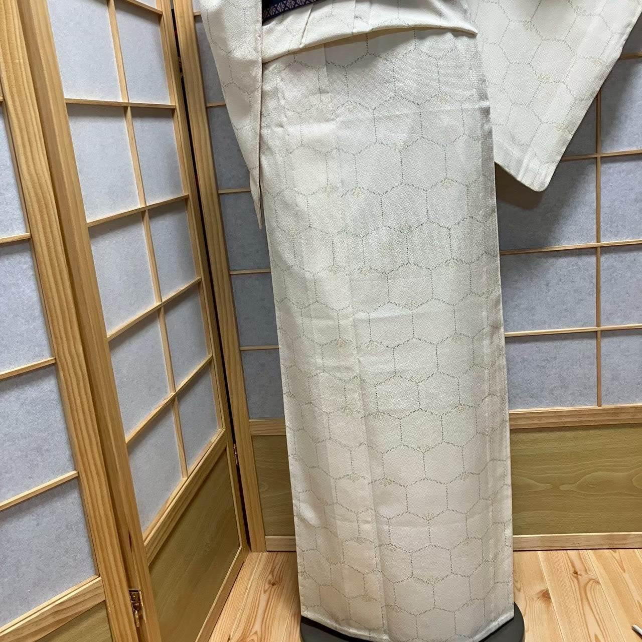 8486# Japanese Kimono only sold Vintage Womens Silk Fabric Robe Unlined kimono