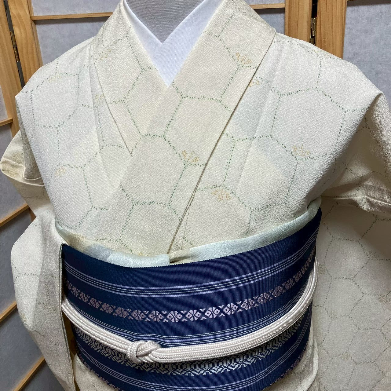8486# Japanese Kimono only sold Vintage Womens Silk Fabric Robe Unlined kimono
