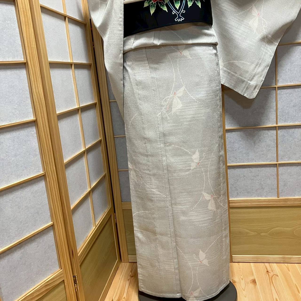 8487# Japanese Kimono only sold Vintage Womens Silk Fabric Robe Unlined kimono