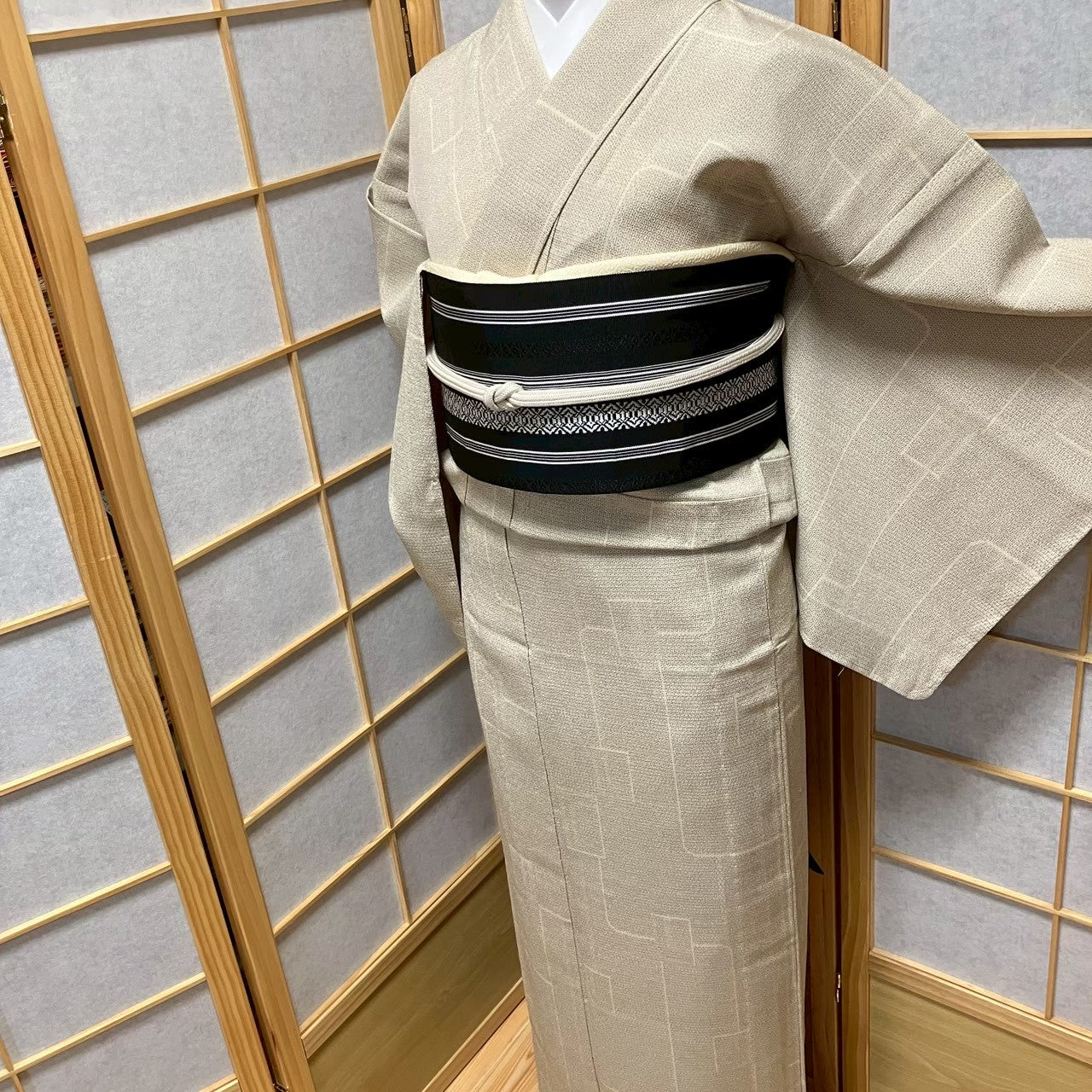 8488# Japanese Kimono only sold Vintage Womens Silk Fabric Robe Unlined kimono