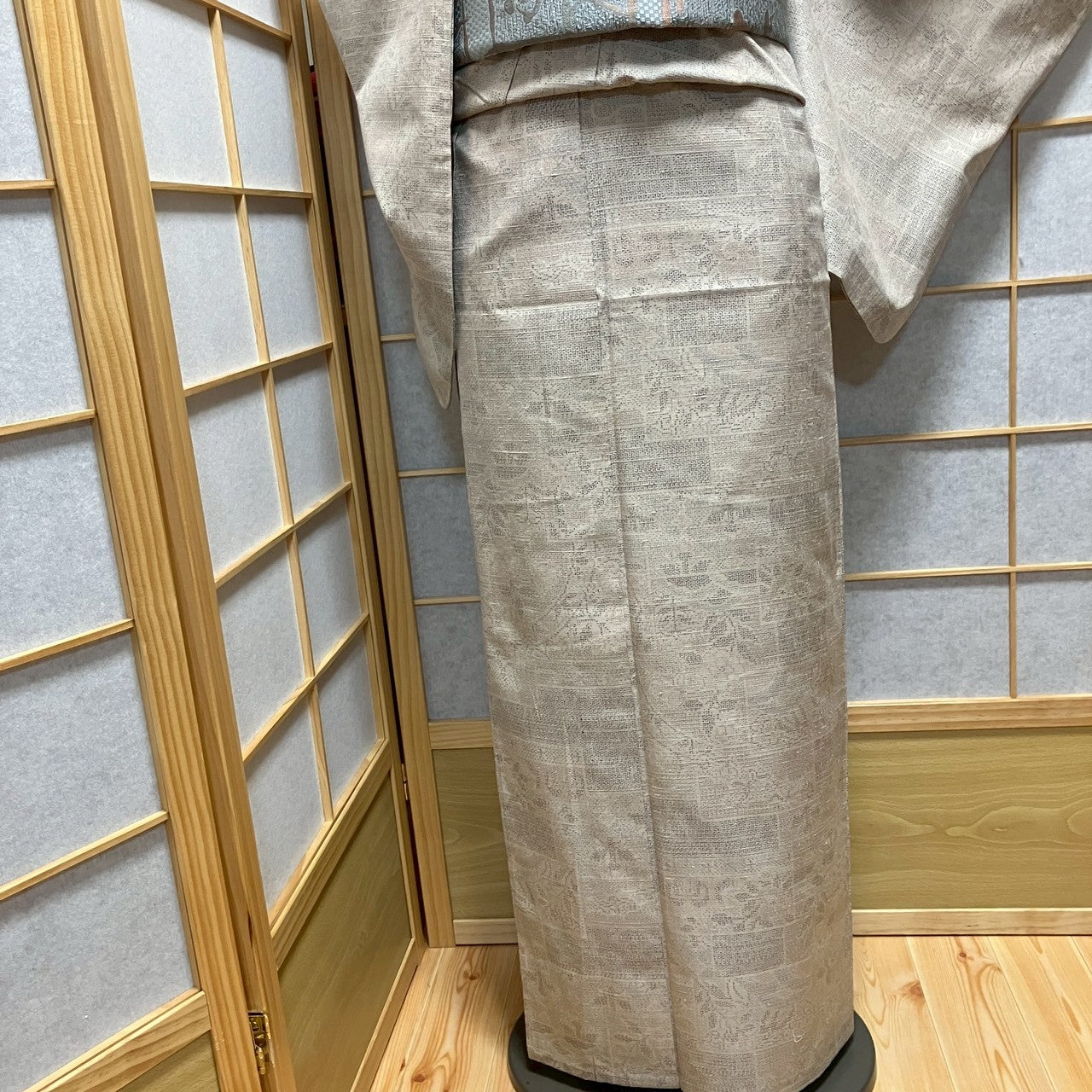 8806# Japanese Kimono only sold Vintage Womens Silk Fabric Robe Unlined kimono