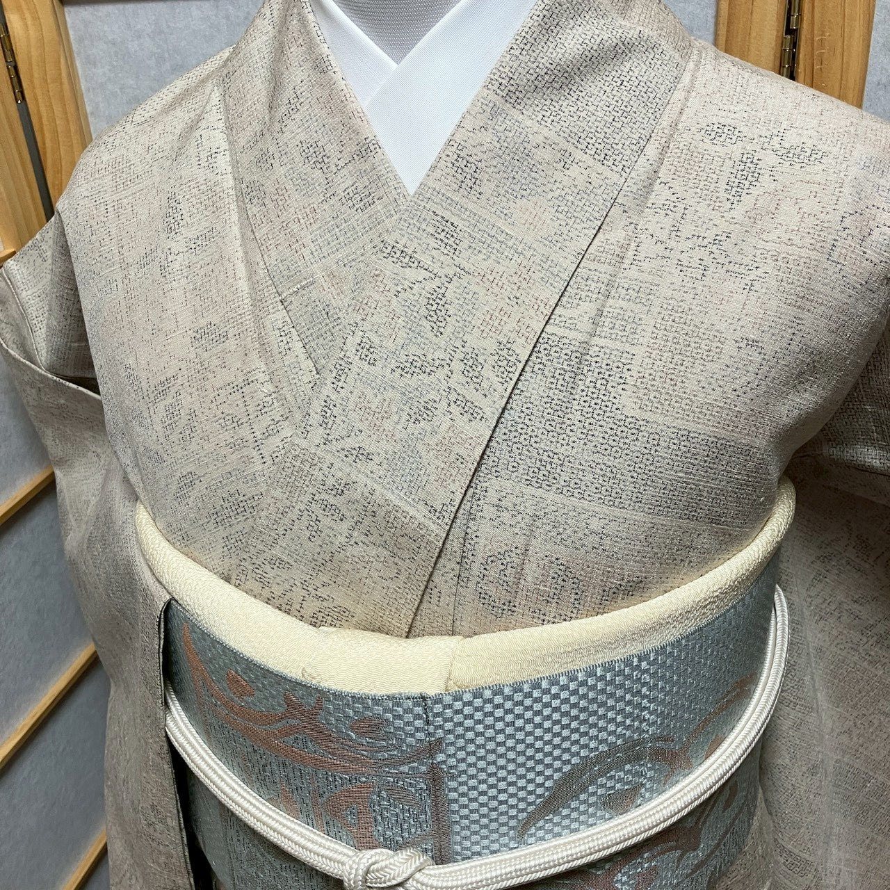 8806# Japanese Kimono only sold Vintage Womens Silk Fabric Robe Unlined kimono