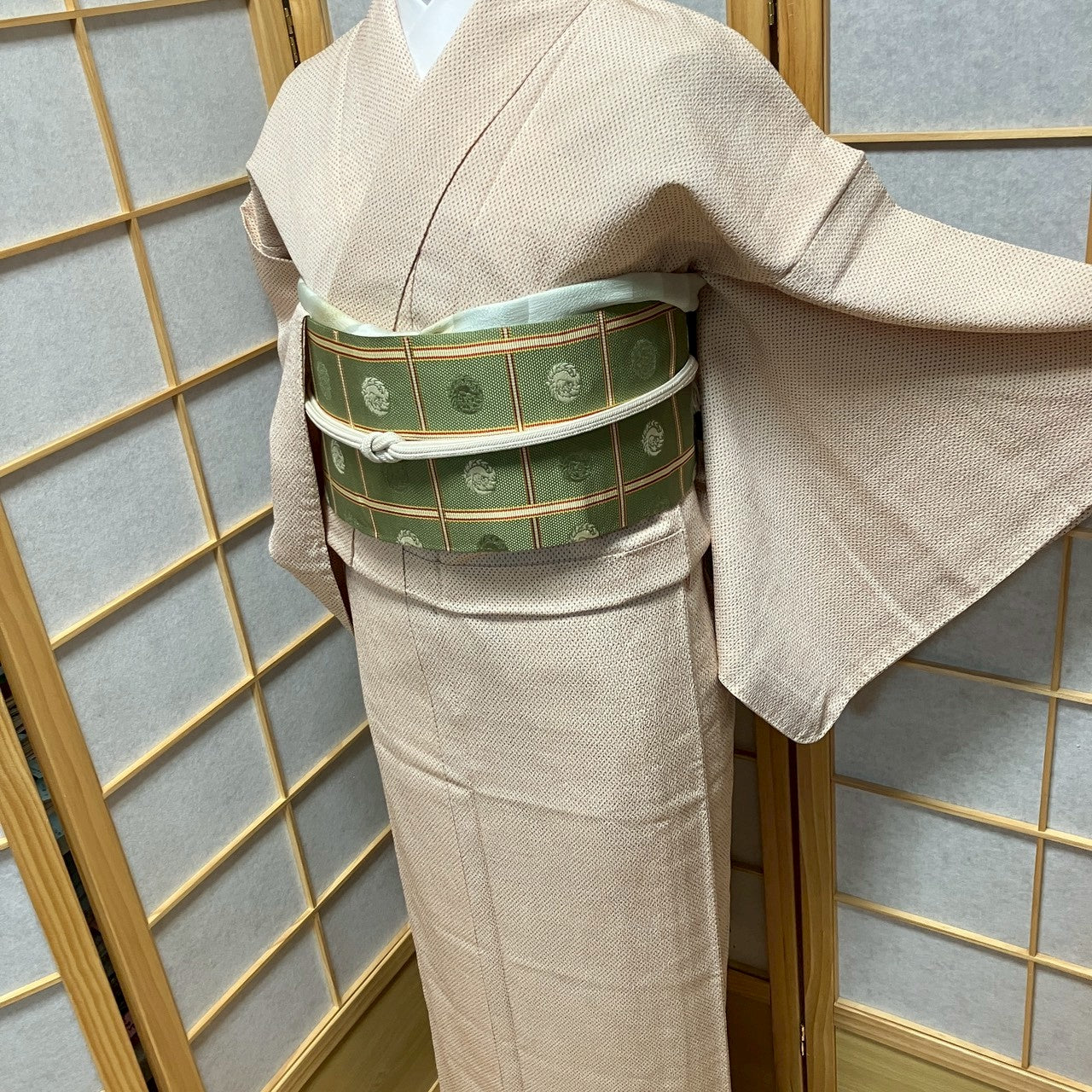 8808# Japanese Kimono only sold Vintage Womens Silk Fabric Robe Unlined kimono