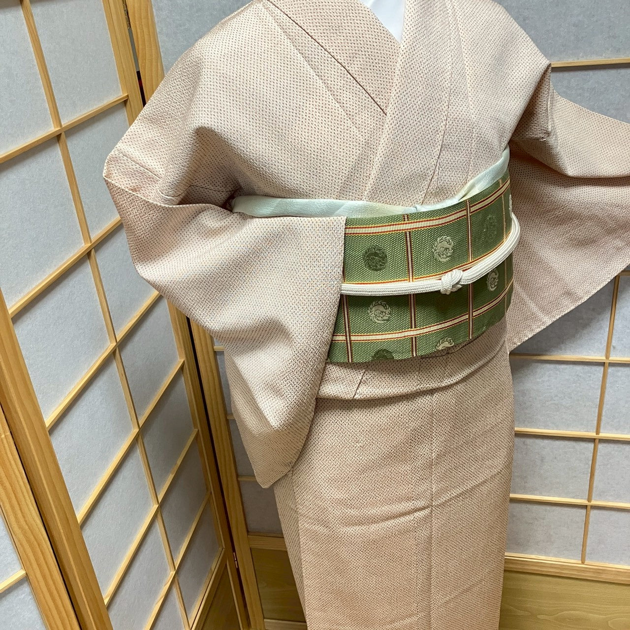 8808# Japanese Kimono only sold Vintage Womens Silk Fabric Robe Unlined kimono