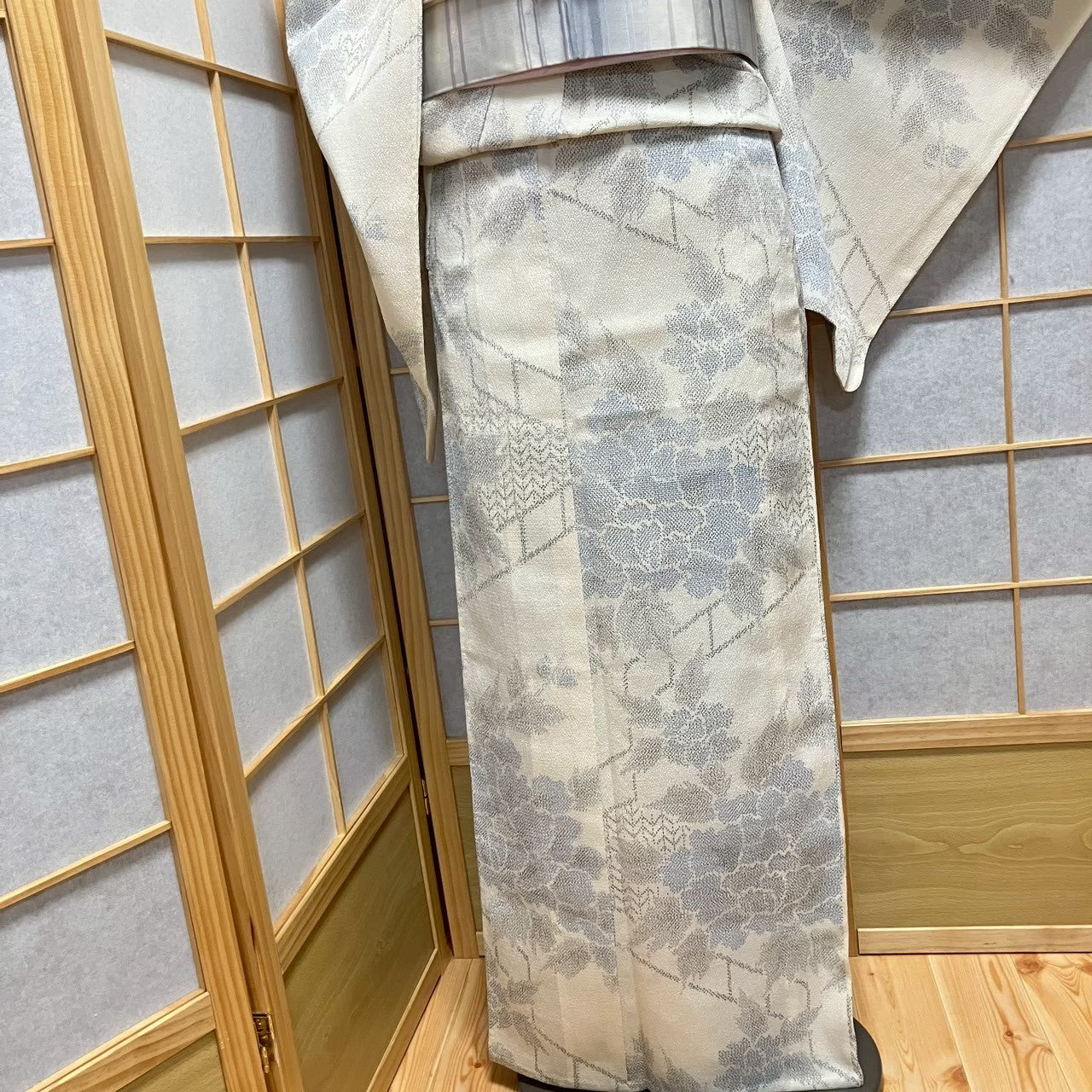 8803# Japanese Kimono only sold Vintage Womens Silk Fabric Robe Unlined kimono