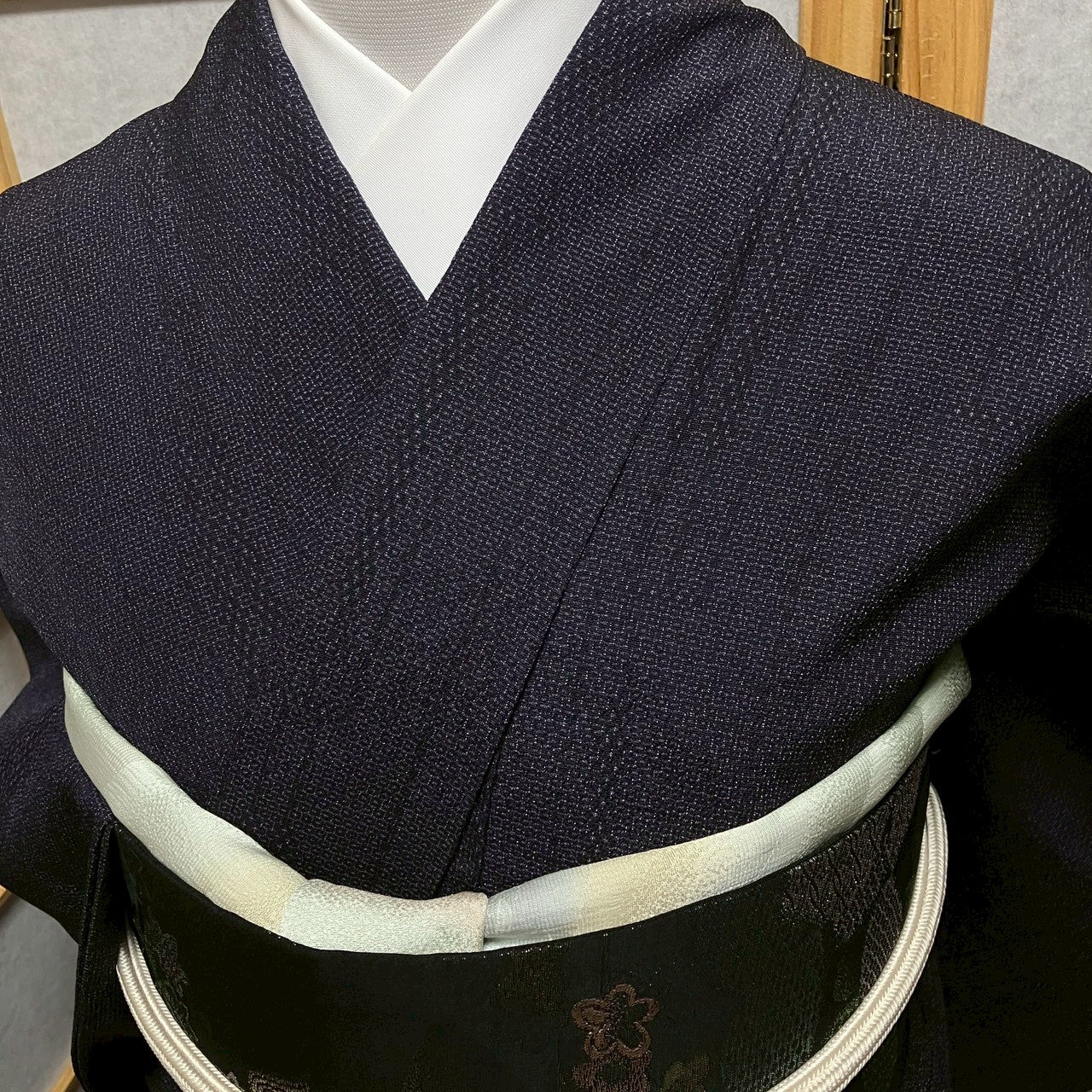 8809# Japanese Kimono only sold Vintage Womens Silk Fabric Robe Unlined kimono