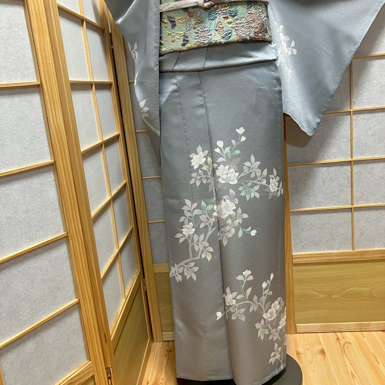 8810# Japanese Kimono only sold Vintage Womens Silk Fabric Robe Unlined kimono
