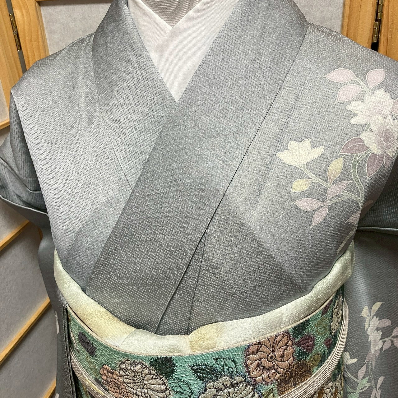 8810# Japanese Kimono only sold Vintage Womens Silk Fabric Robe Unlined kimono