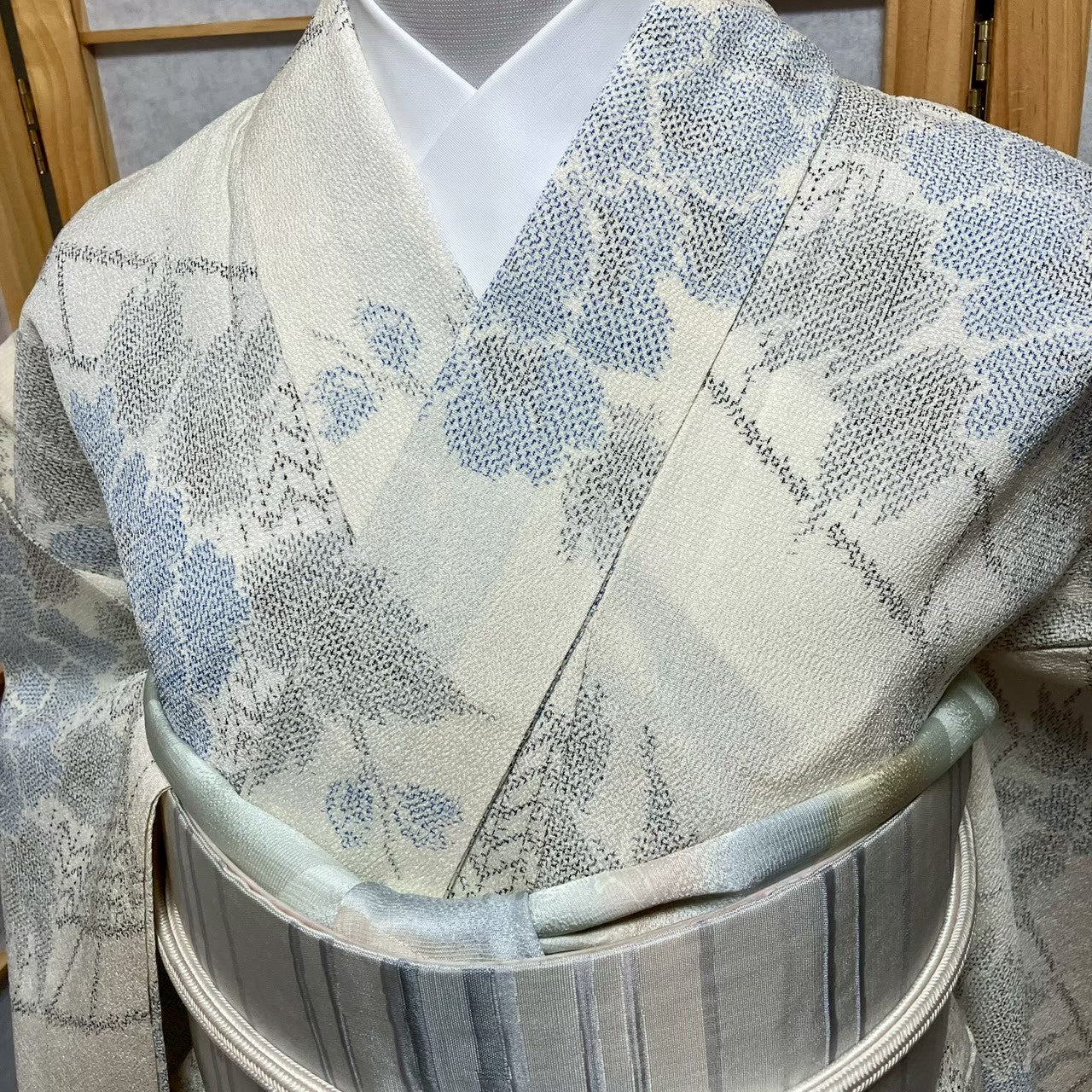 8803# Japanese Kimono only sold Vintage Womens Silk Fabric Robe Unlined kimono