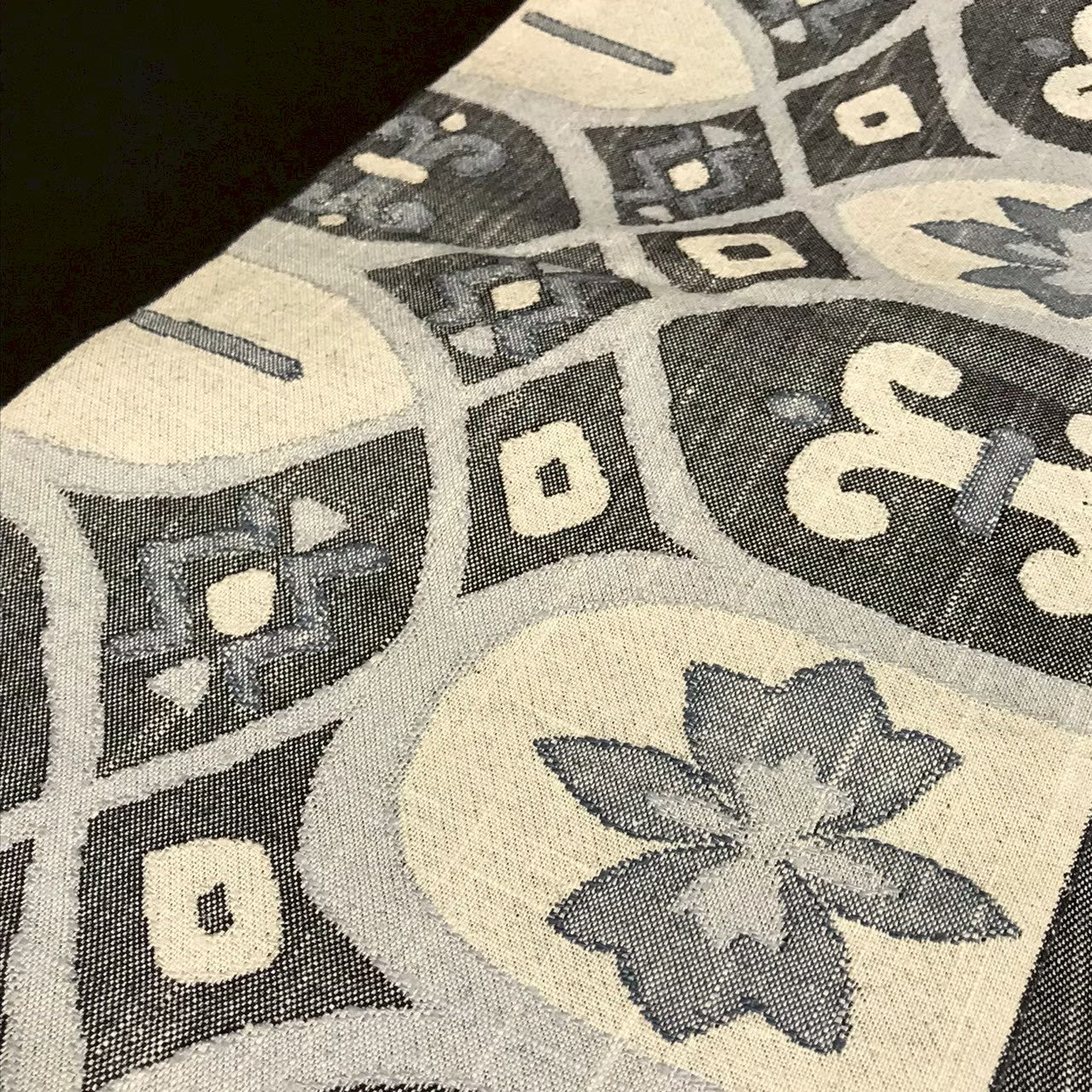 7506# Japanese Vintage Nagoya Obi Belt Kimono Tsumugi Fabric Silk Traditional