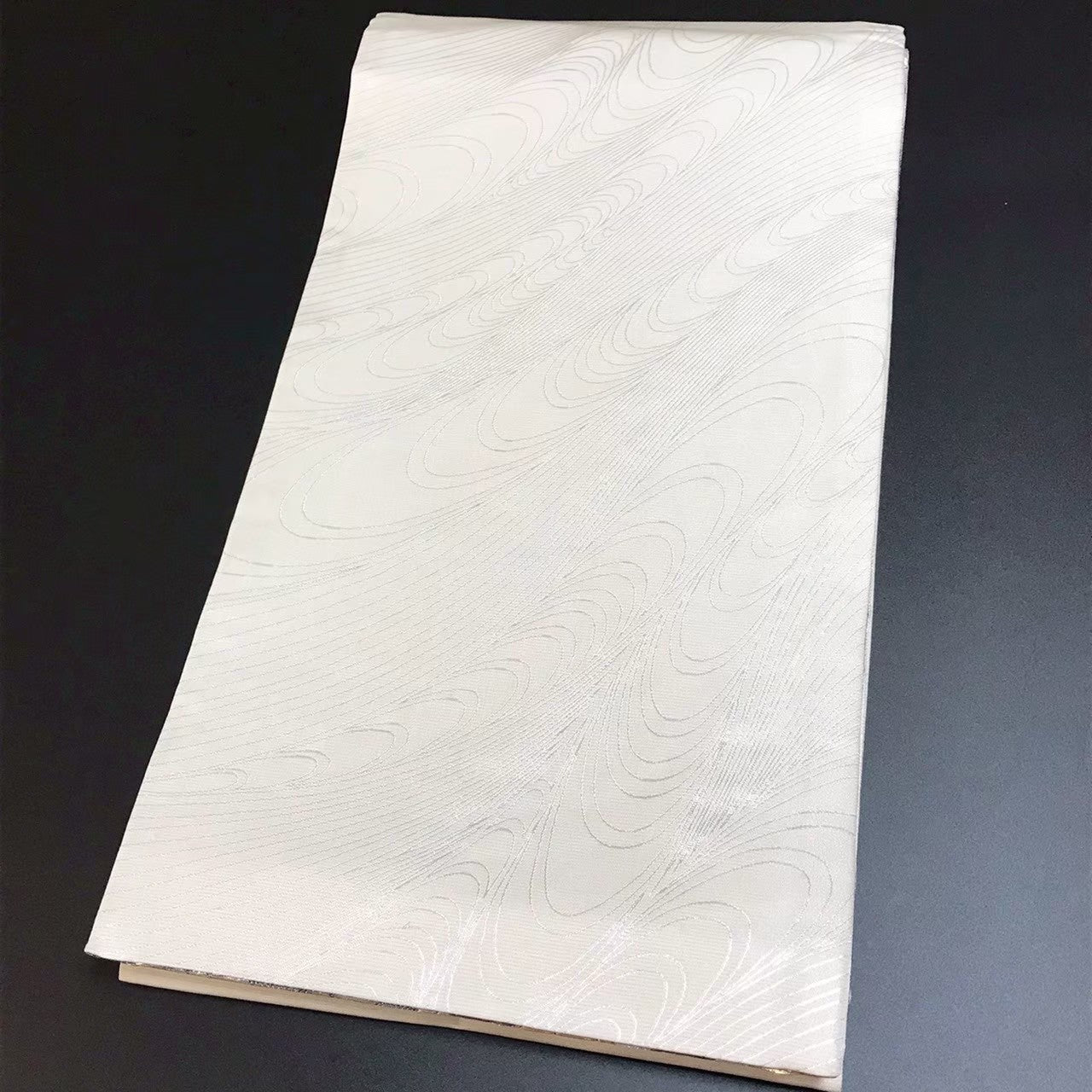 7518# Japanese Vintage Fukuro Obi Belt Kimono Fabric Silk Traditional