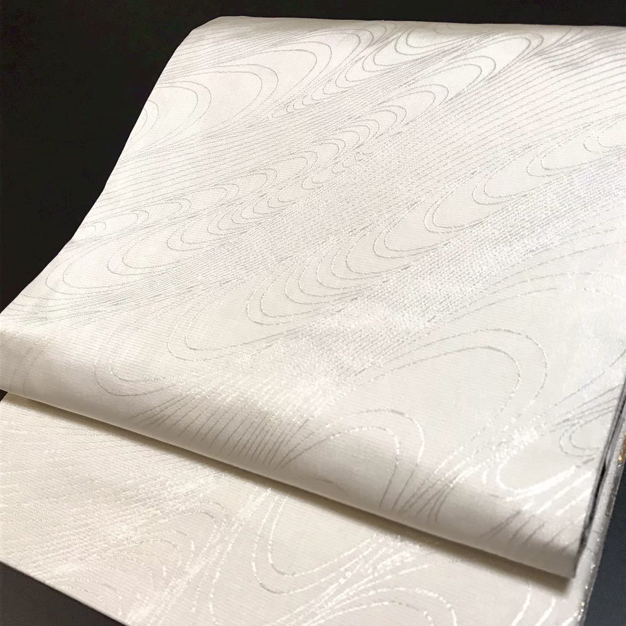 7518# Japanese Vintage Fukuro Obi Belt Kimono Fabric Silk Traditional