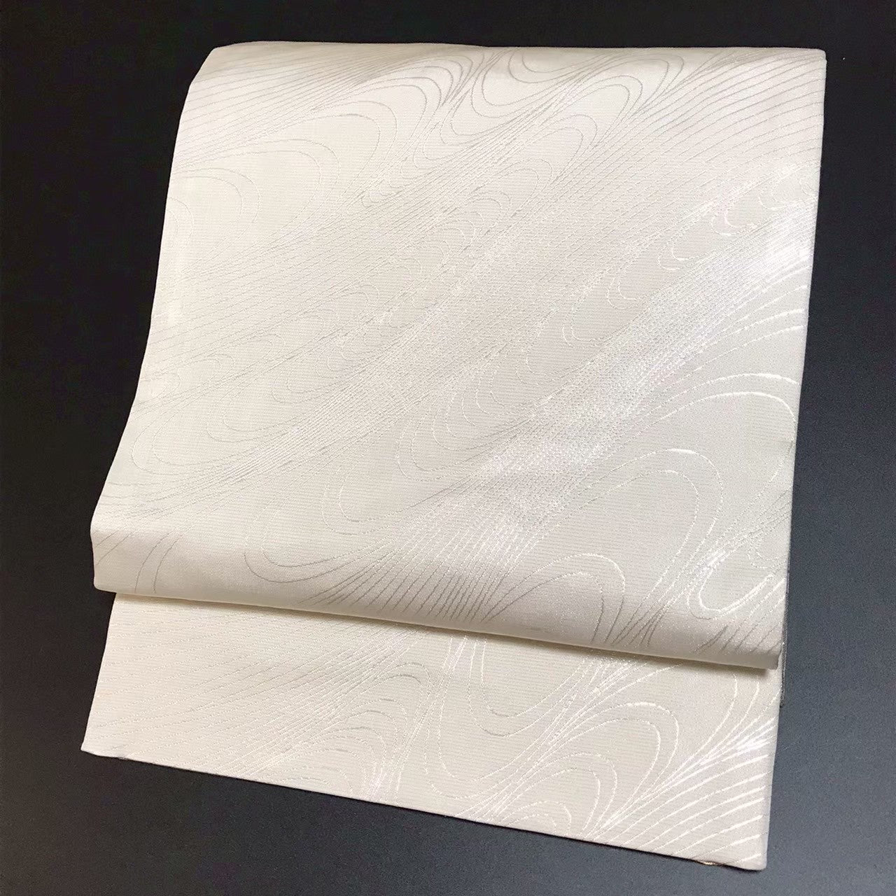 7518# Japanese Vintage Fukuro Obi Belt Kimono Fabric Silk Traditional