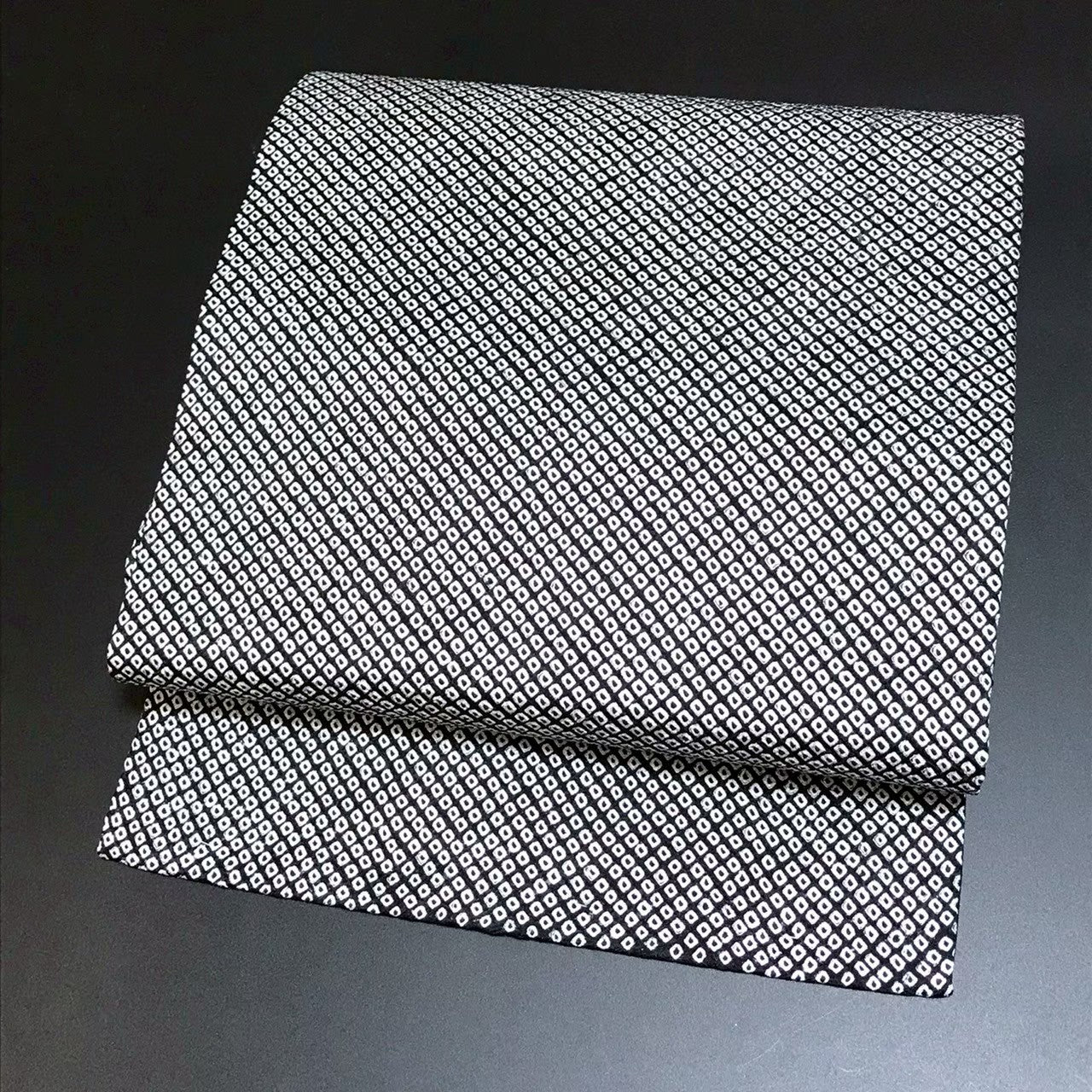 7508# Japanese Vintage Nagoya Obi Belt Kimono Fabric Silk Traditional Shibori