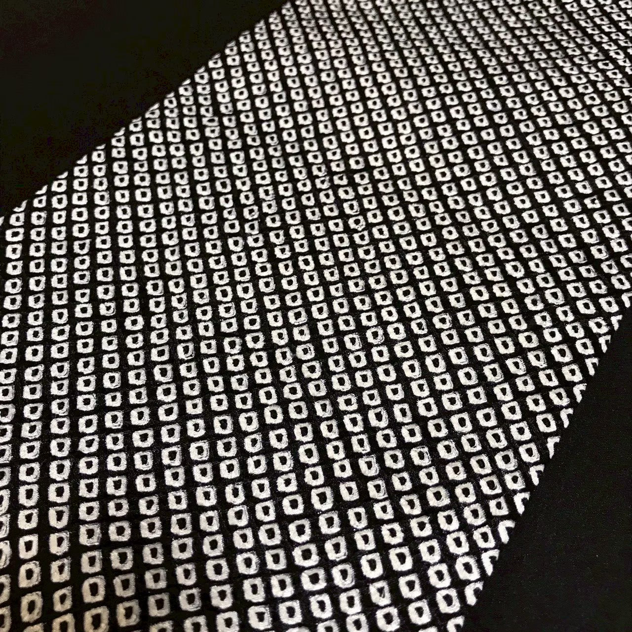 7508# Japanese Vintage Nagoya Obi Belt Kimono Fabric Silk Traditional Shibori