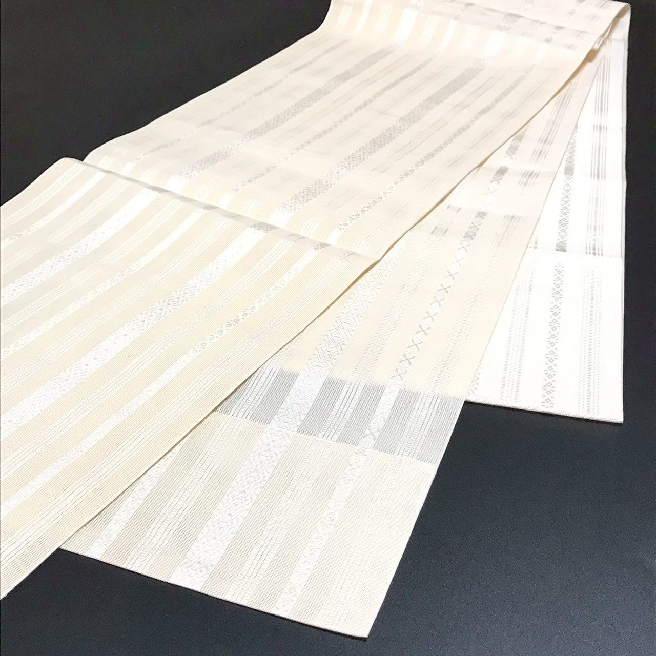 8098# Japanese Vintage Nagoya Obi Belt Kimono Fabric Silk Traditional Summer