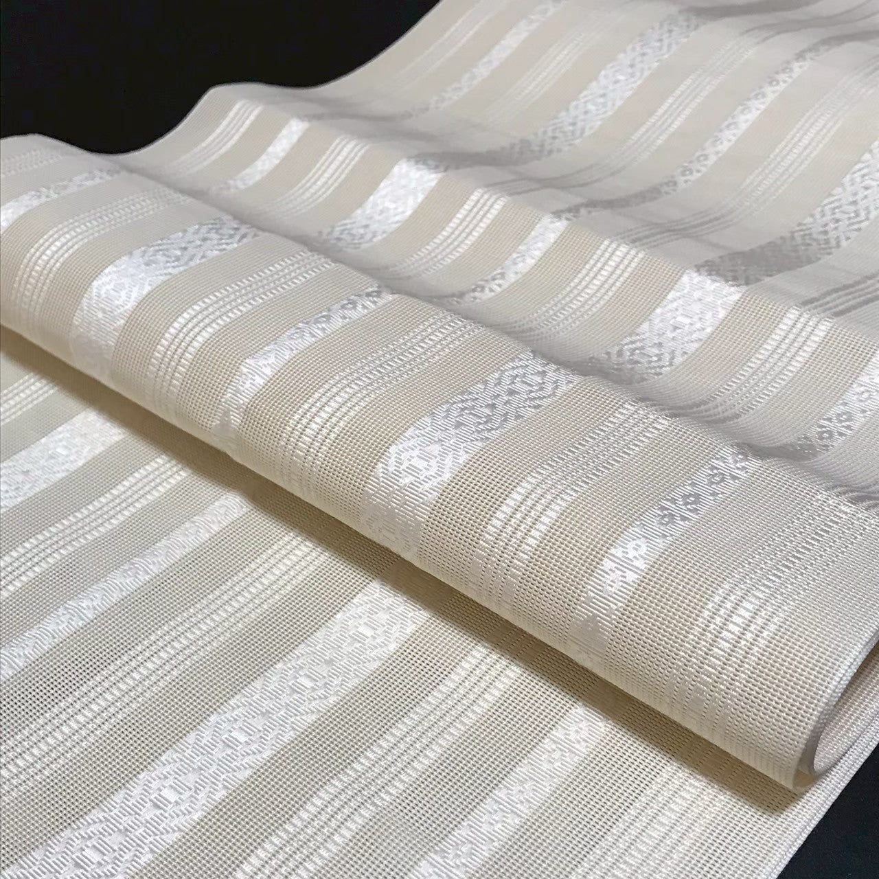 8098# Japanese Vintage Nagoya Obi Belt Kimono Fabric Silk Traditional Summer