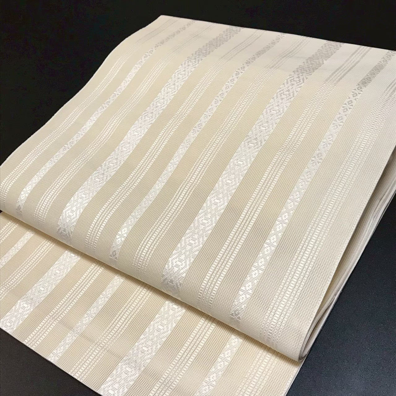 8098# Japanese Vintage Nagoya Obi Belt Kimono Fabric Silk Traditional Summer