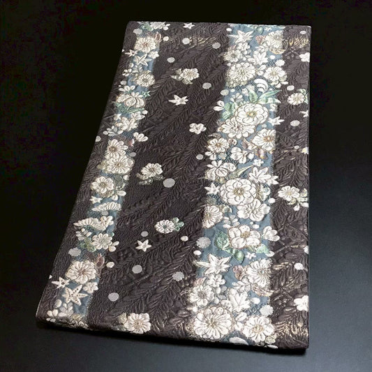8104# Japanese Vintage Fukuro Obi Belt Kimono Fabric Silk Traditional
