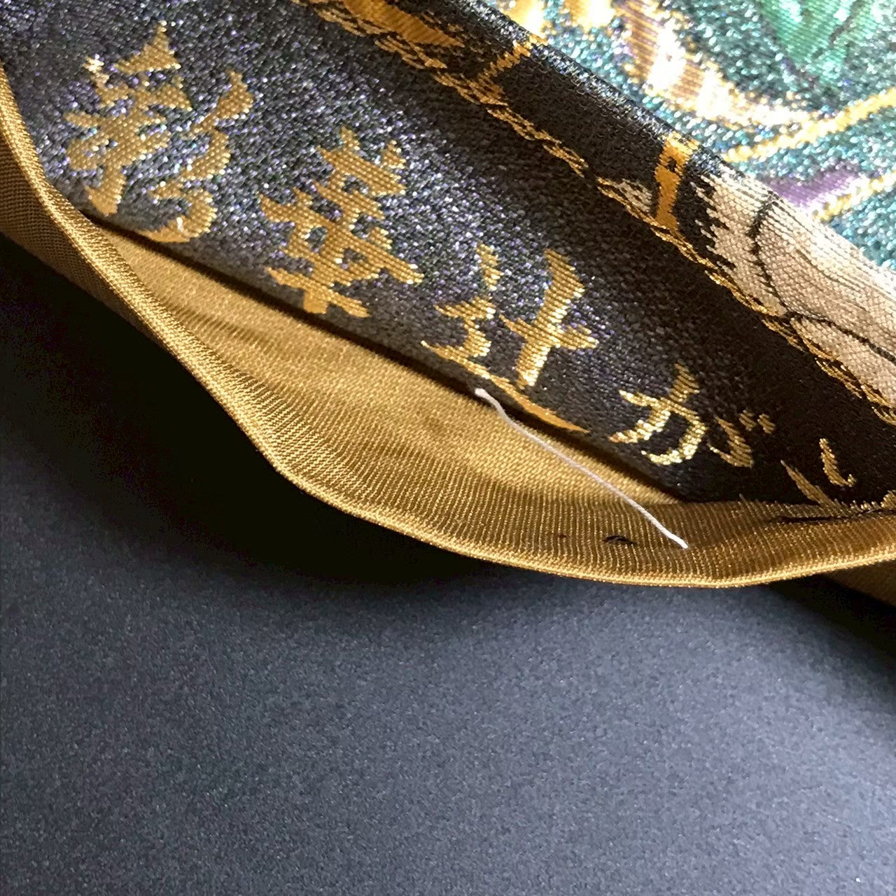 8105# Japanese Vintage Fukuro Obi Belt Kimono Fabric Silk Traditional