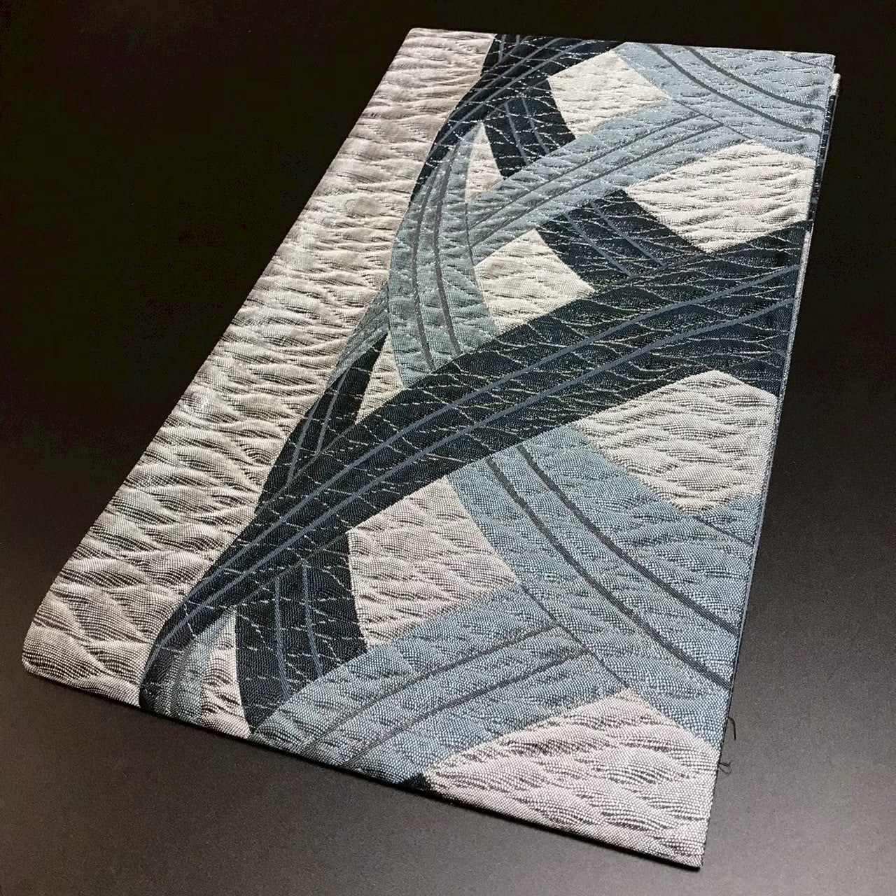 8132# Japanese Vintage Fukuro Obi Belt Kimono Fabric Silk Traditional