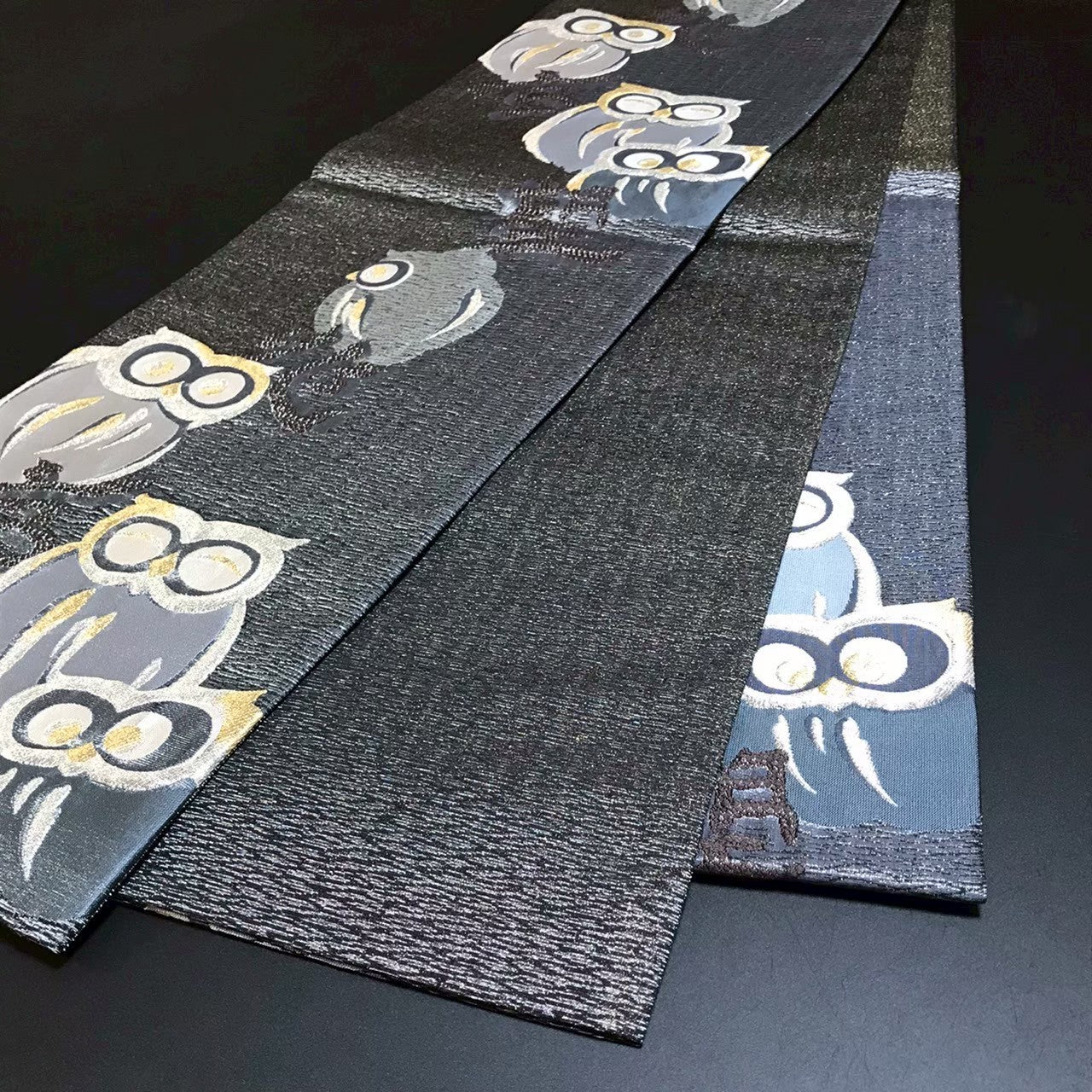 8134# Japanese Vintage Fukuro Obi Belt Kimono Fabric Silk Traditional