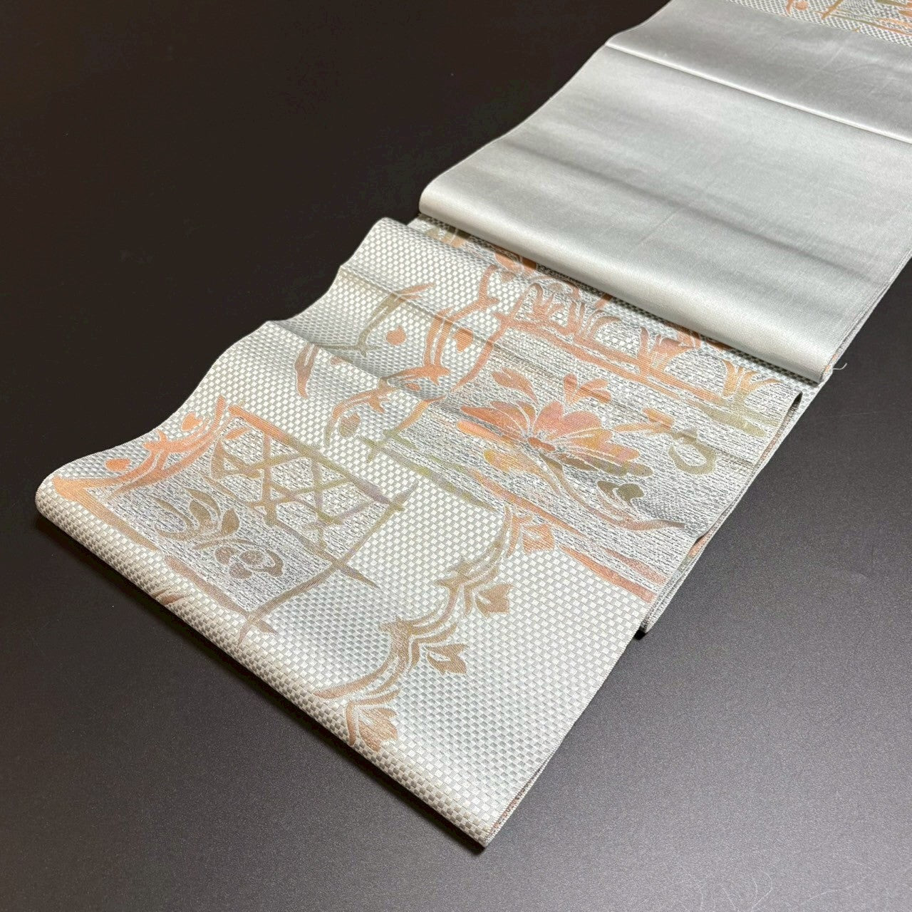 8470# Japanese Vintage Nagoya Obi Belt Kimono Fabric Silk Traditional
