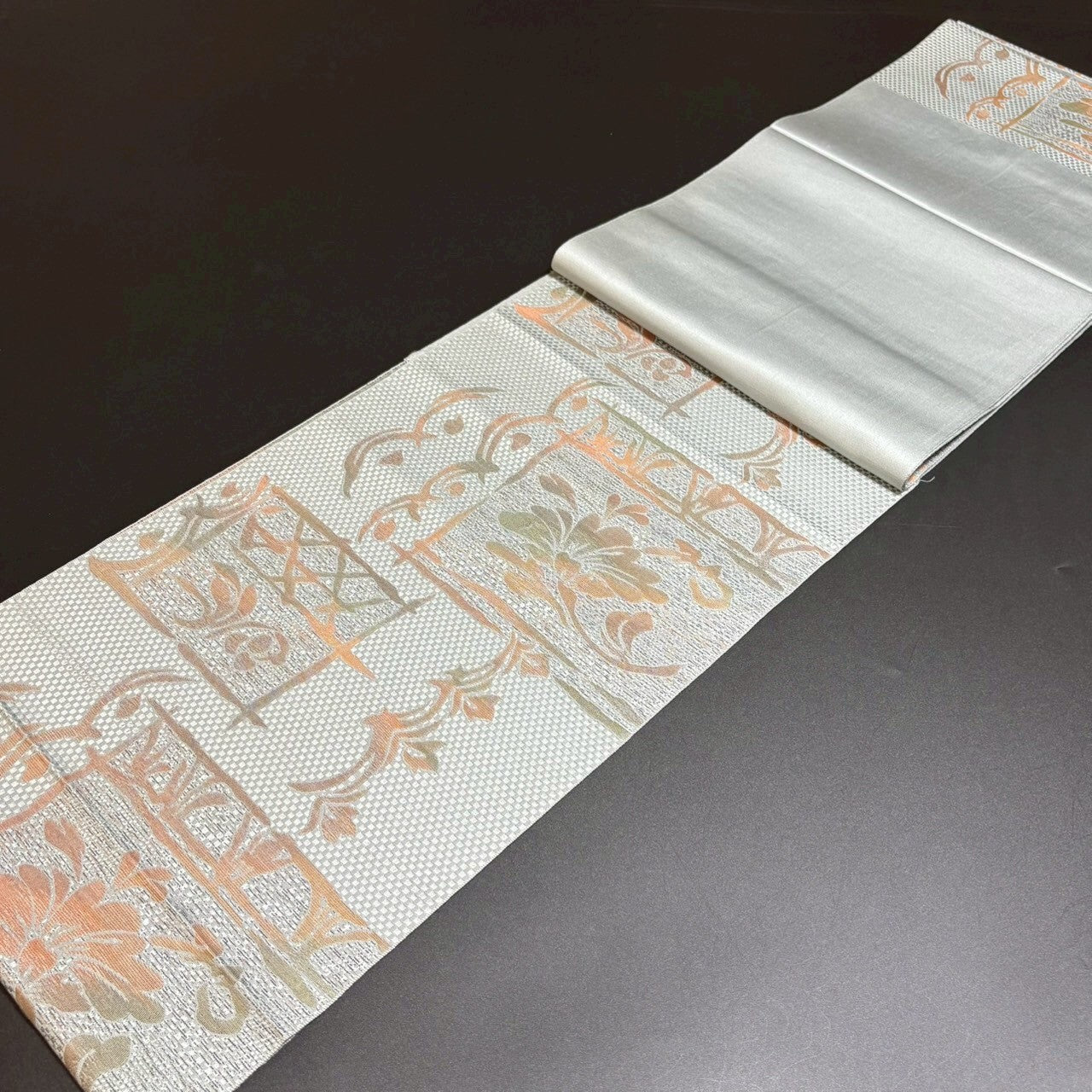 8470# Japanese Vintage Nagoya Obi Belt Kimono Fabric Silk Traditional